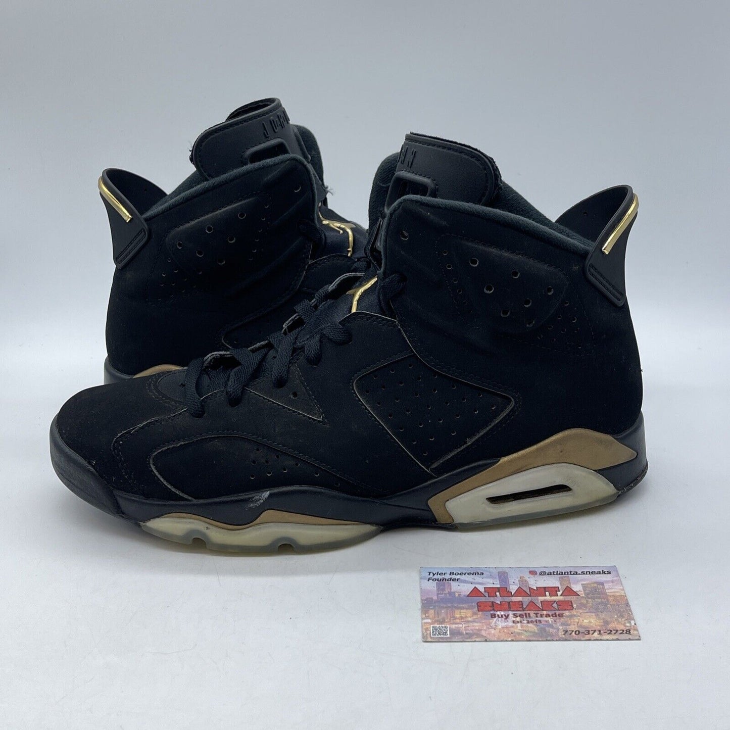 Size 11 - Jordan 6 Retro Defining Moments 2020 Black Suede Gold (CT4954-007)