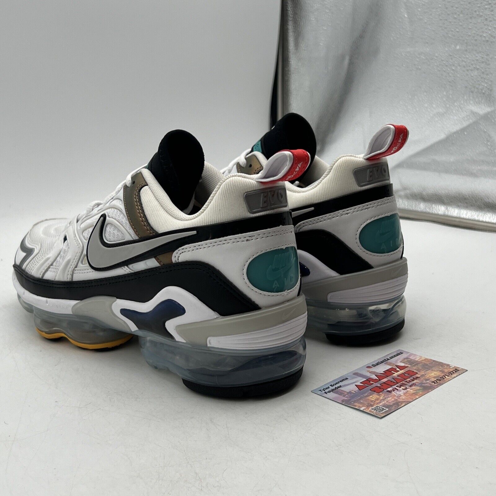 Size 11W - Nike Air VaporMax EVO Evolution of Icon W Navy Yellow  (DC9113-100)