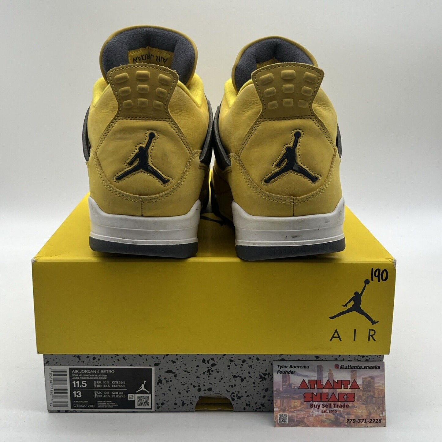 Size 11.5 - Jordan 4 Retro Mid Lightning White Grey Suede (CT8527-700)