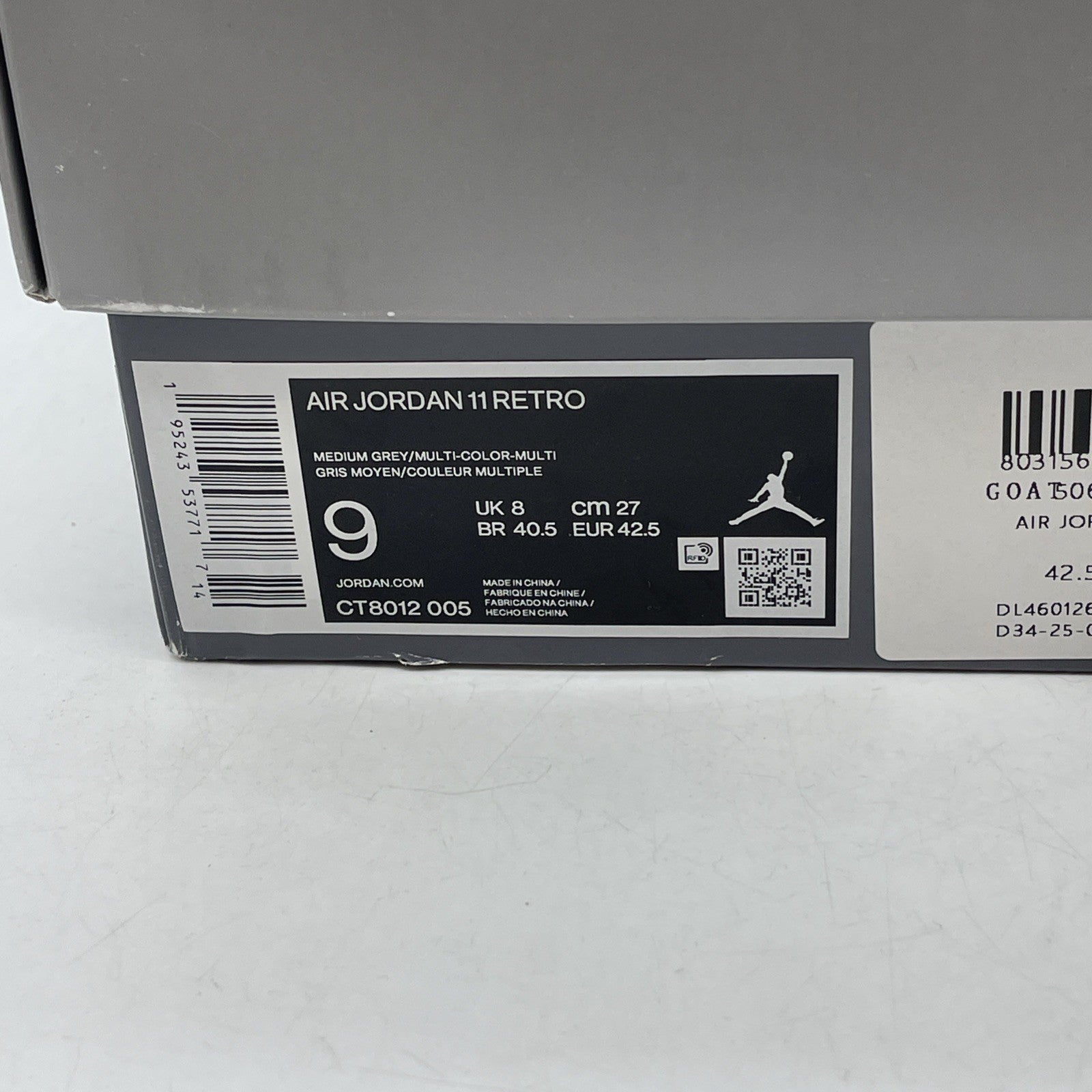 Size 9 - Air Jordan 11 Retro High Cool Grey (CT8012-005)