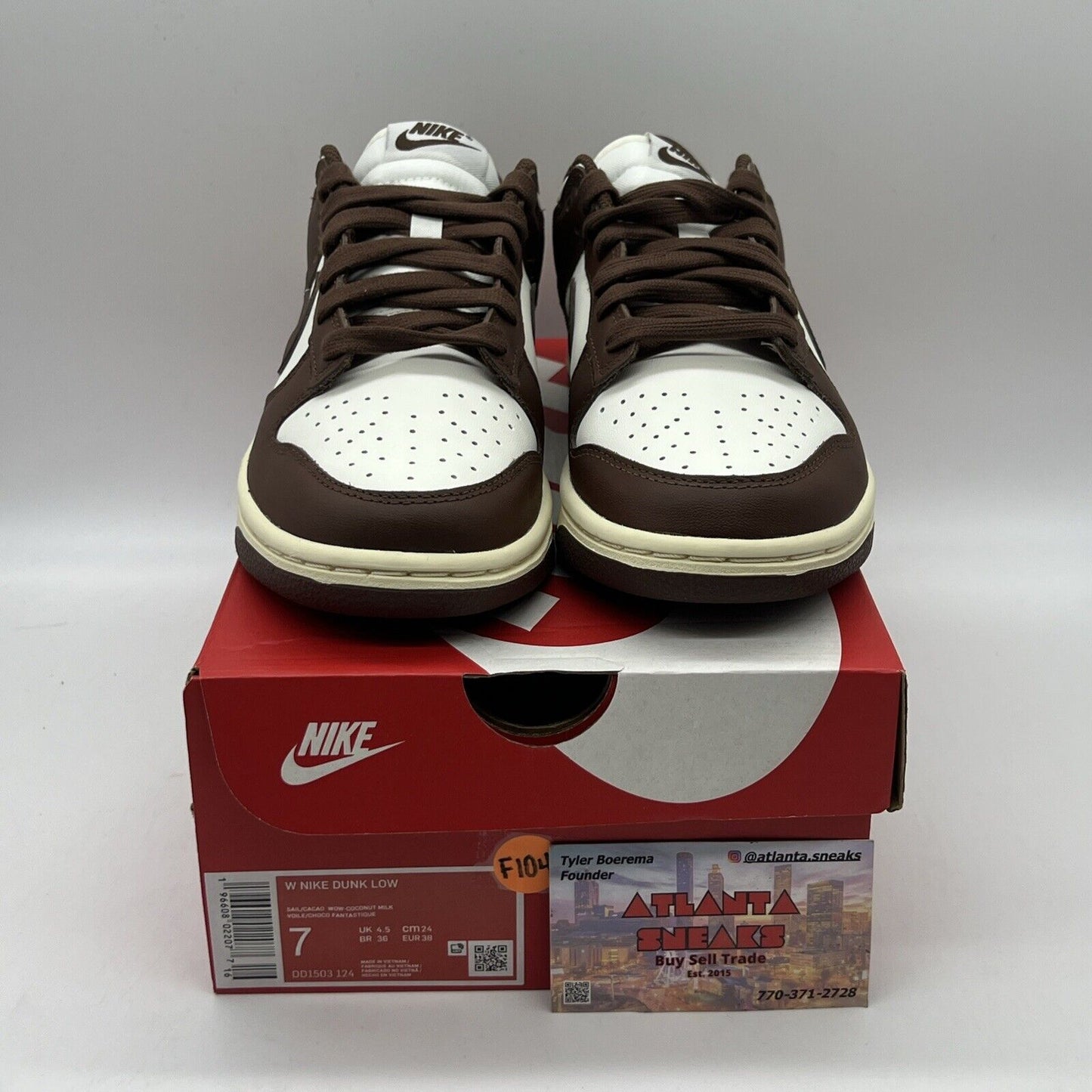 Size 7 - Nike Dunk Low Cacao Wow W Brand New Og All Womens