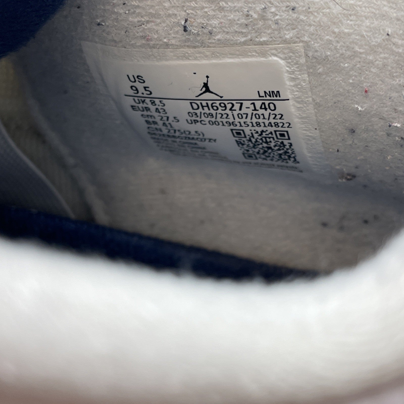 Size 9.5 - Jordan 4 Retro Mid Midnight Navy White Grey Leather (DH6927-140)