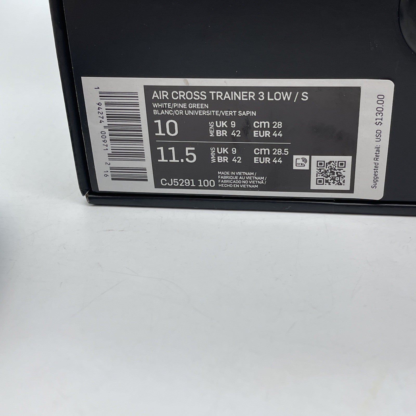Size 10 - Nike Supreme x Air Cross Trainer 3 Low White University Gold