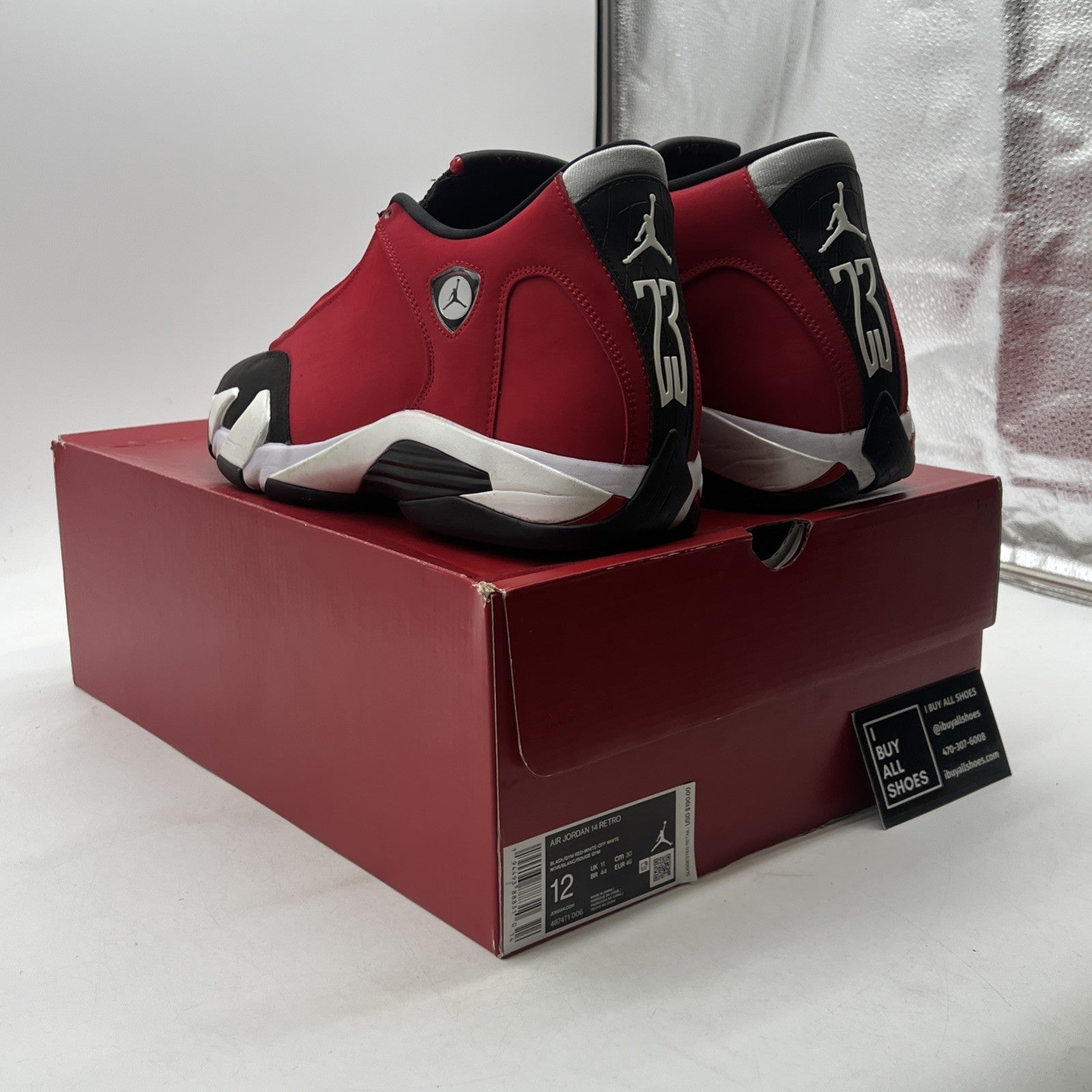 Size 12 - Air Jordan 14 Retro Gym Red (487471-006)