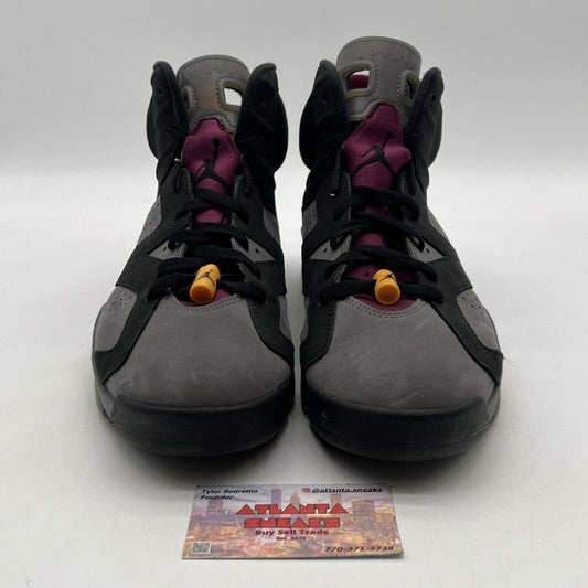 Size 13 - Jordan 6 Bordeaux Black Grey Maroon Yellow Suede (CT8529-063)