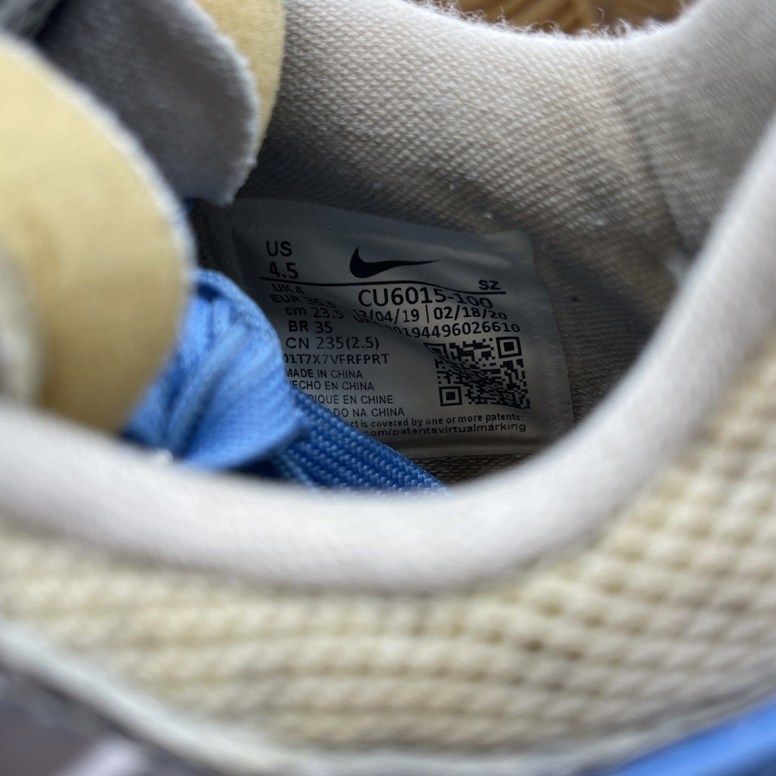 Size 4.5 - Nike Off-White x Air Rubber Dunk University Blue (CU6015-100)