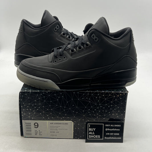 Size 9 - Air Jordan 3 5Lab3 Reflective Black (631603-010)