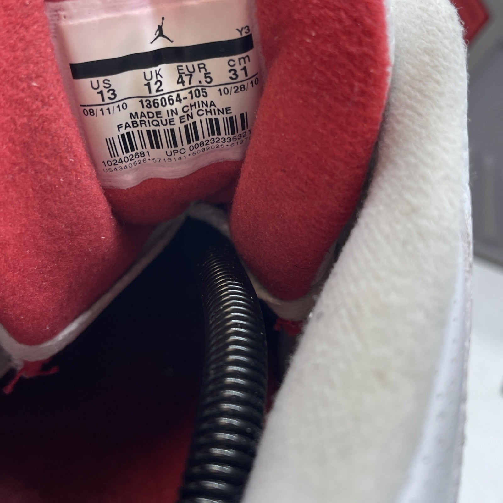 Size 13 - Jordan 3 Retro White Cement 2011 Grey Suede Leather (136064-105)