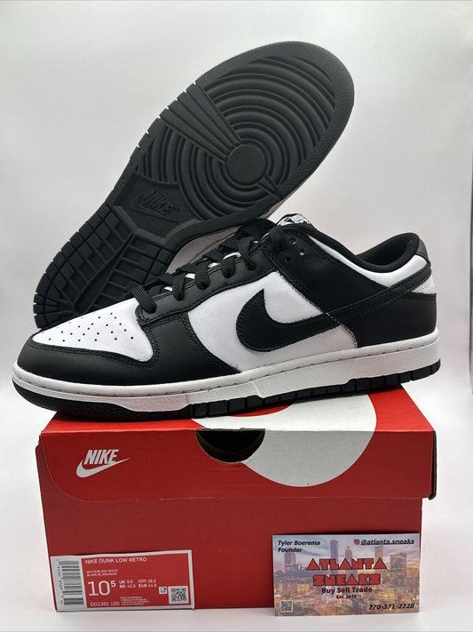 Size 10.5 - Nike Dunk Low Retro White Black 2021