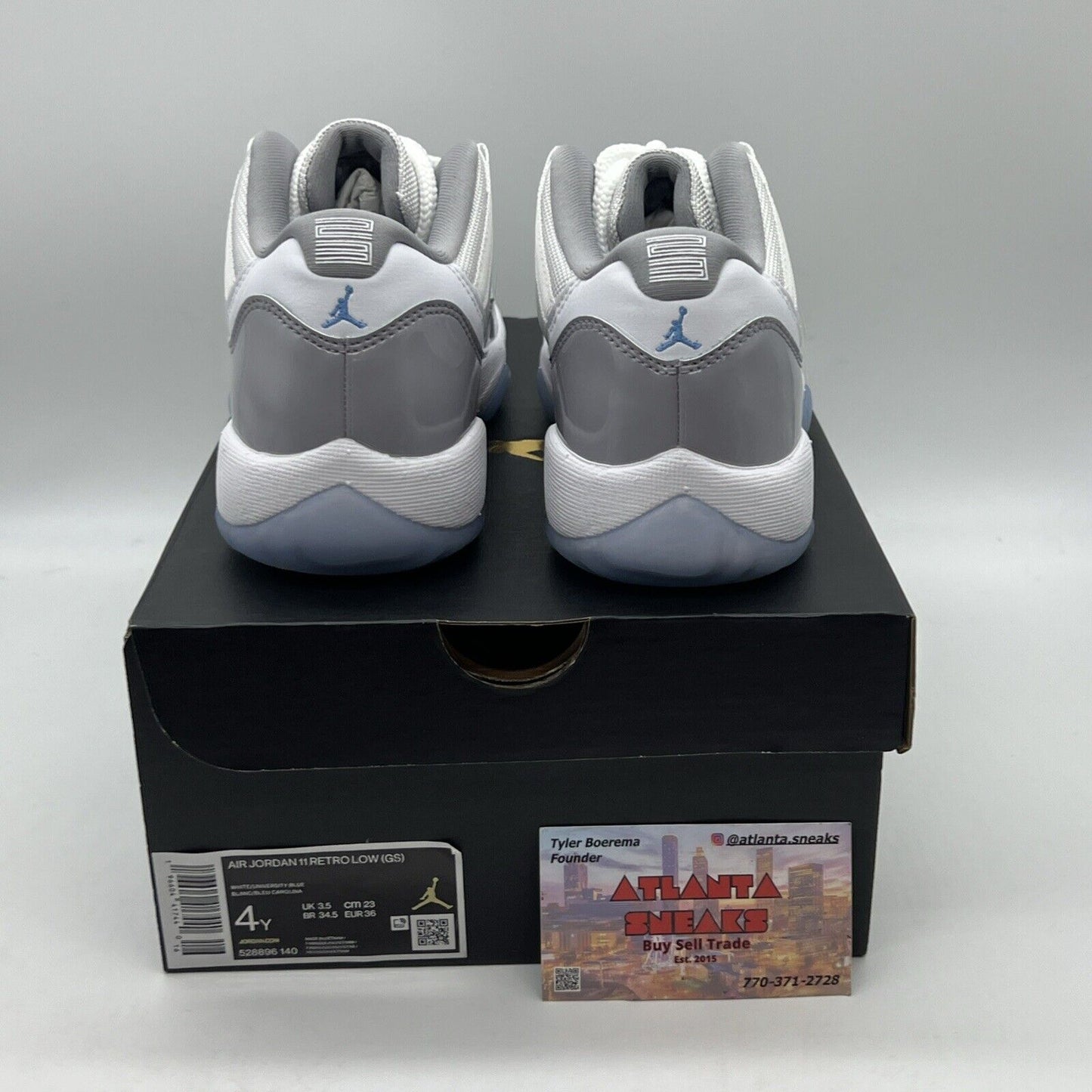 Size 4 - Jordan 11 Low Retro Cement Grey