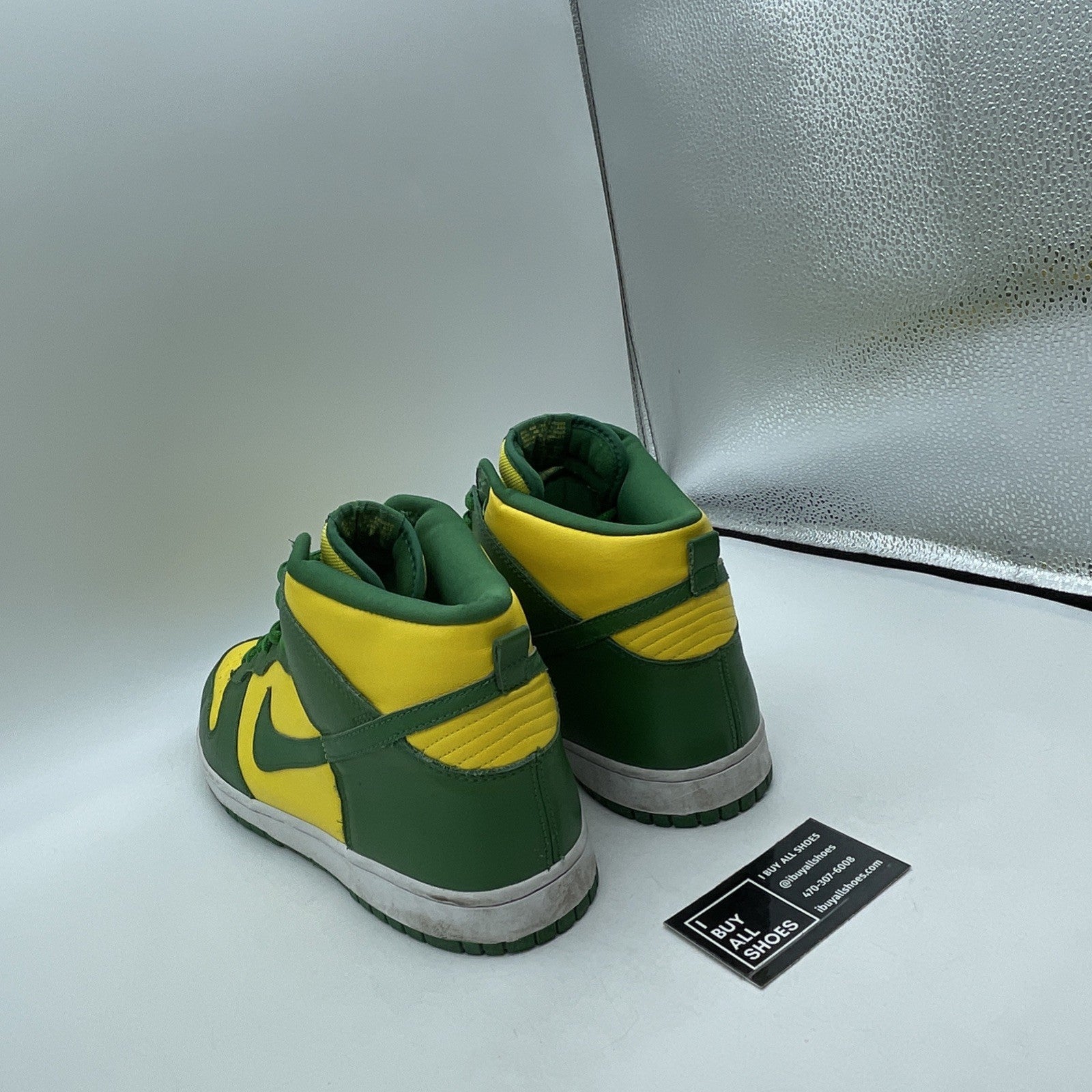 Size 13 - Nike Dunk High Brazil Yellow Green Leather (304717-731)