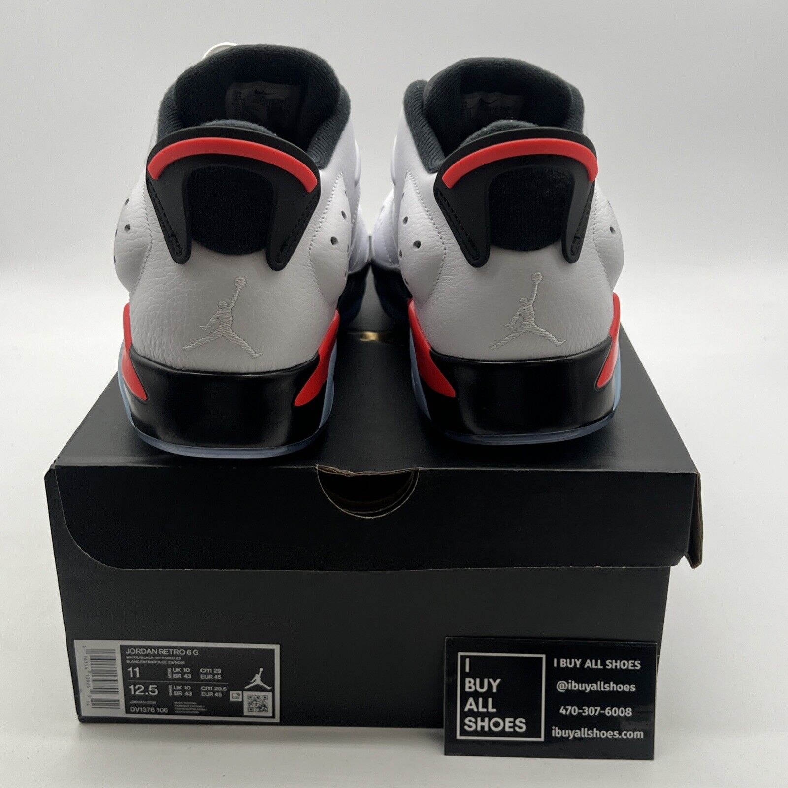 Size 11 - Air Jordan 6 Retro Golf Low White Infrared (DV1276-106)