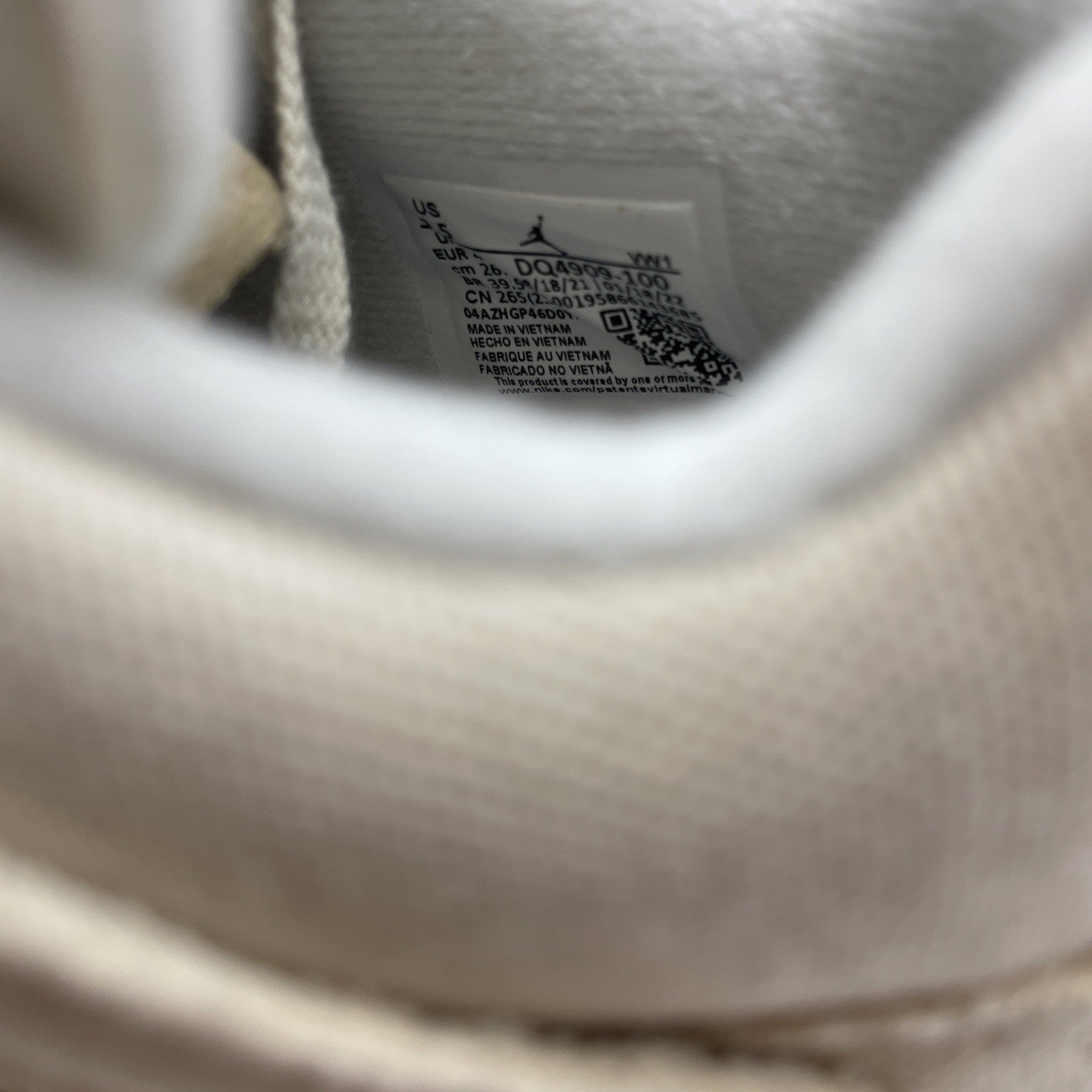 Size 9.5W - Air Jordan 4 Retro Blank Canvas  (DQ4909-100)