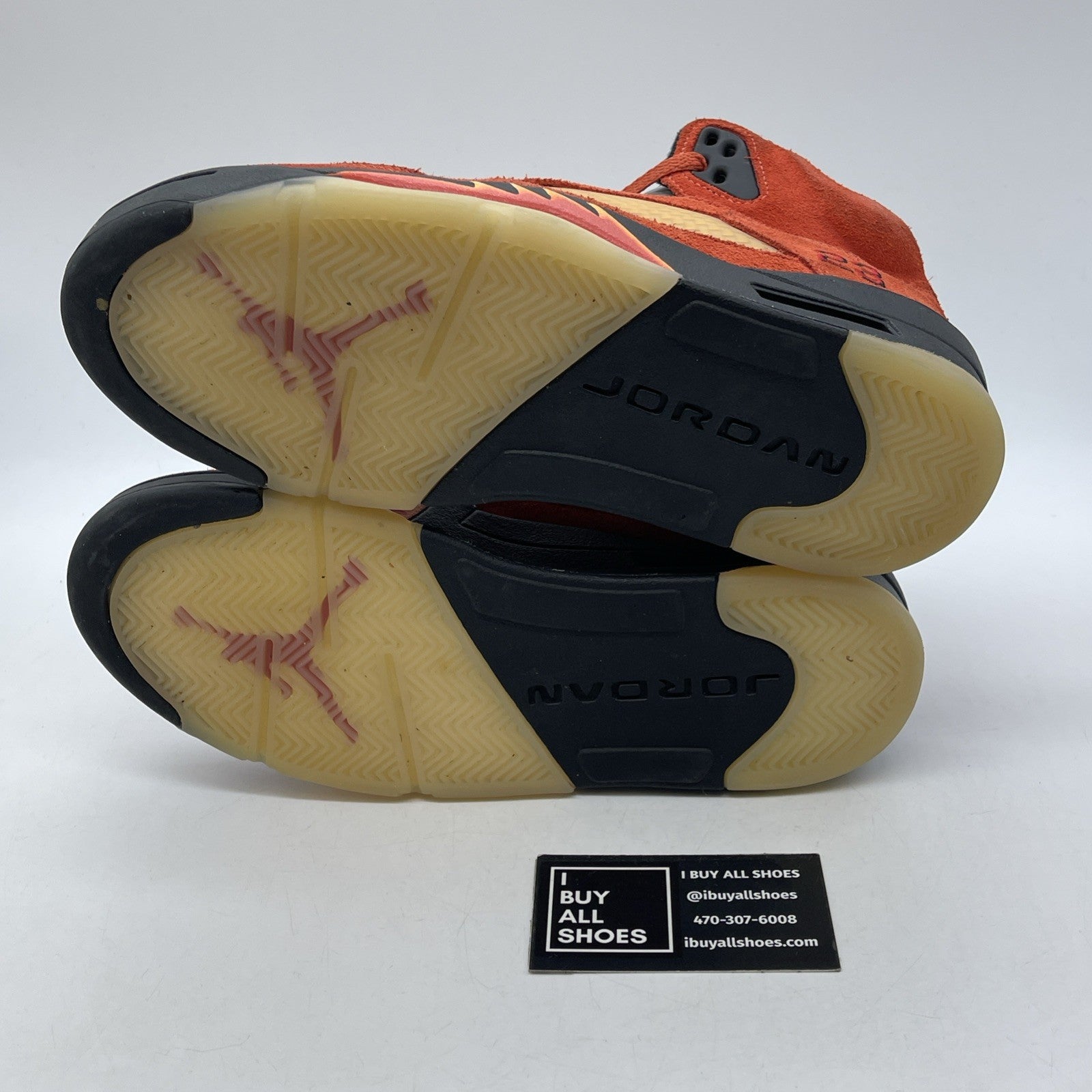 Size 9W - Air Jordan 5 Retro Dunk on Mars Red Black Suede (DD9336-800)