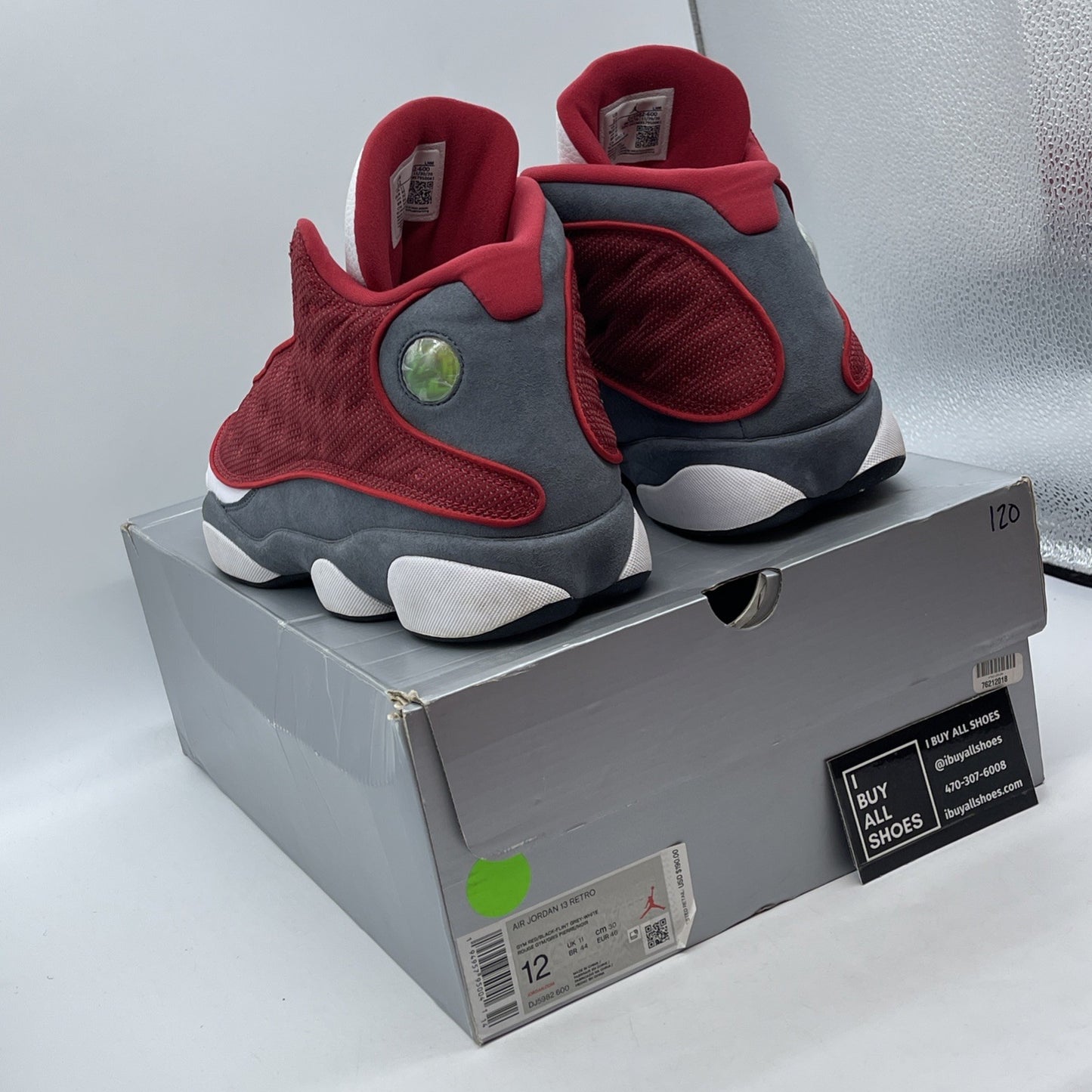 Size 12 - Jordan 13 Gym Red Flint Grey White Suede Leather (DJ5982600)