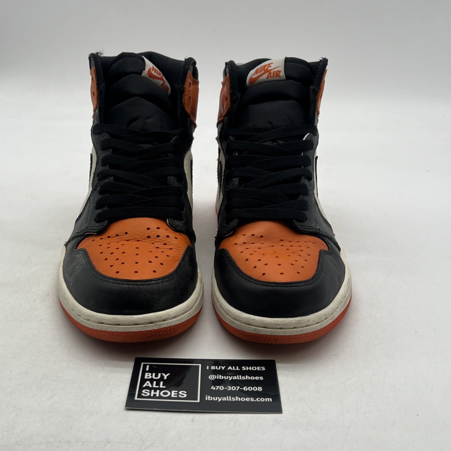 Size 9 - Air Jordan 1 Retro High OG shattered backboard away 2016 (555088-005)