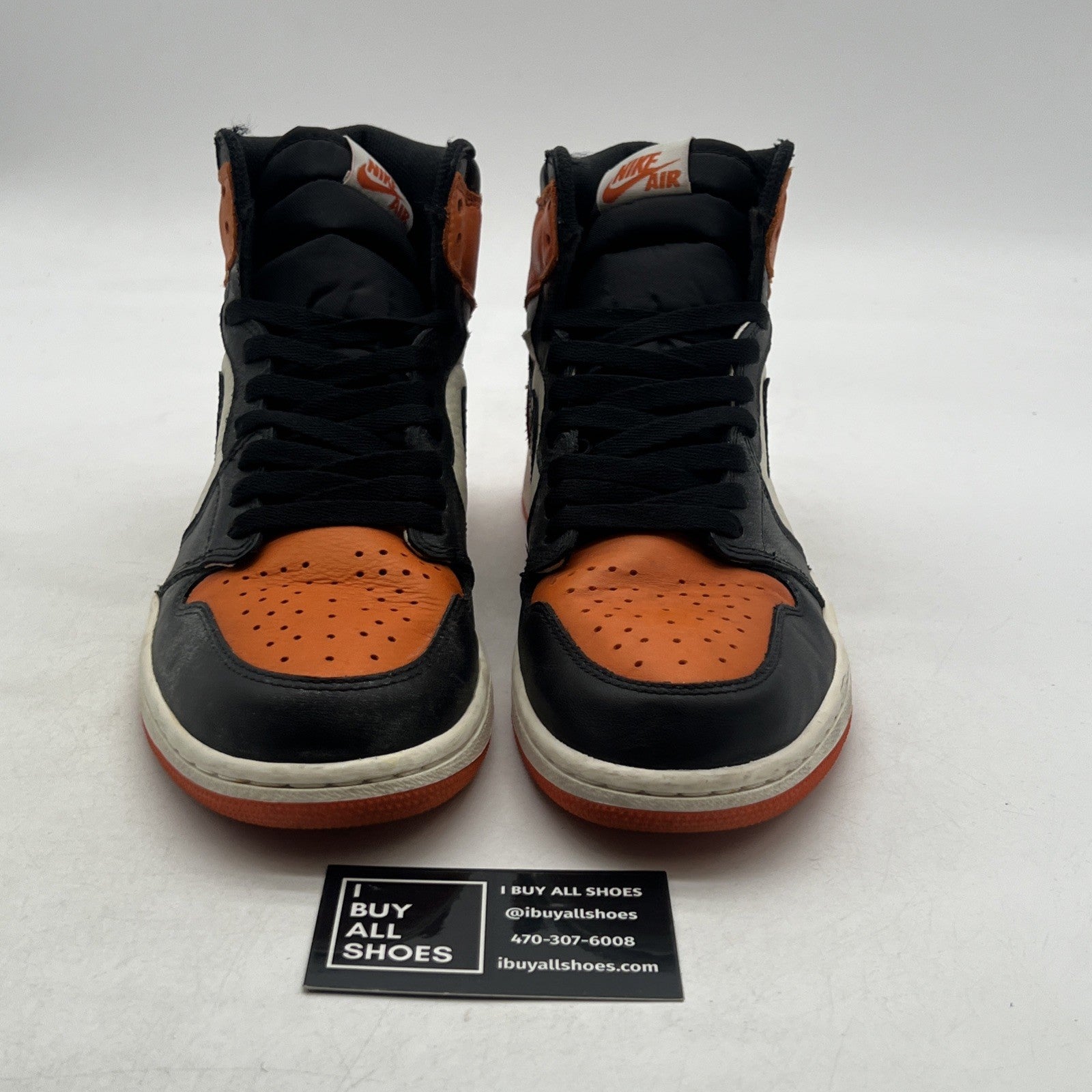 Size 9 - Air Jordan 1 Retro High OG shattered backboard away 2016 (555088-005)