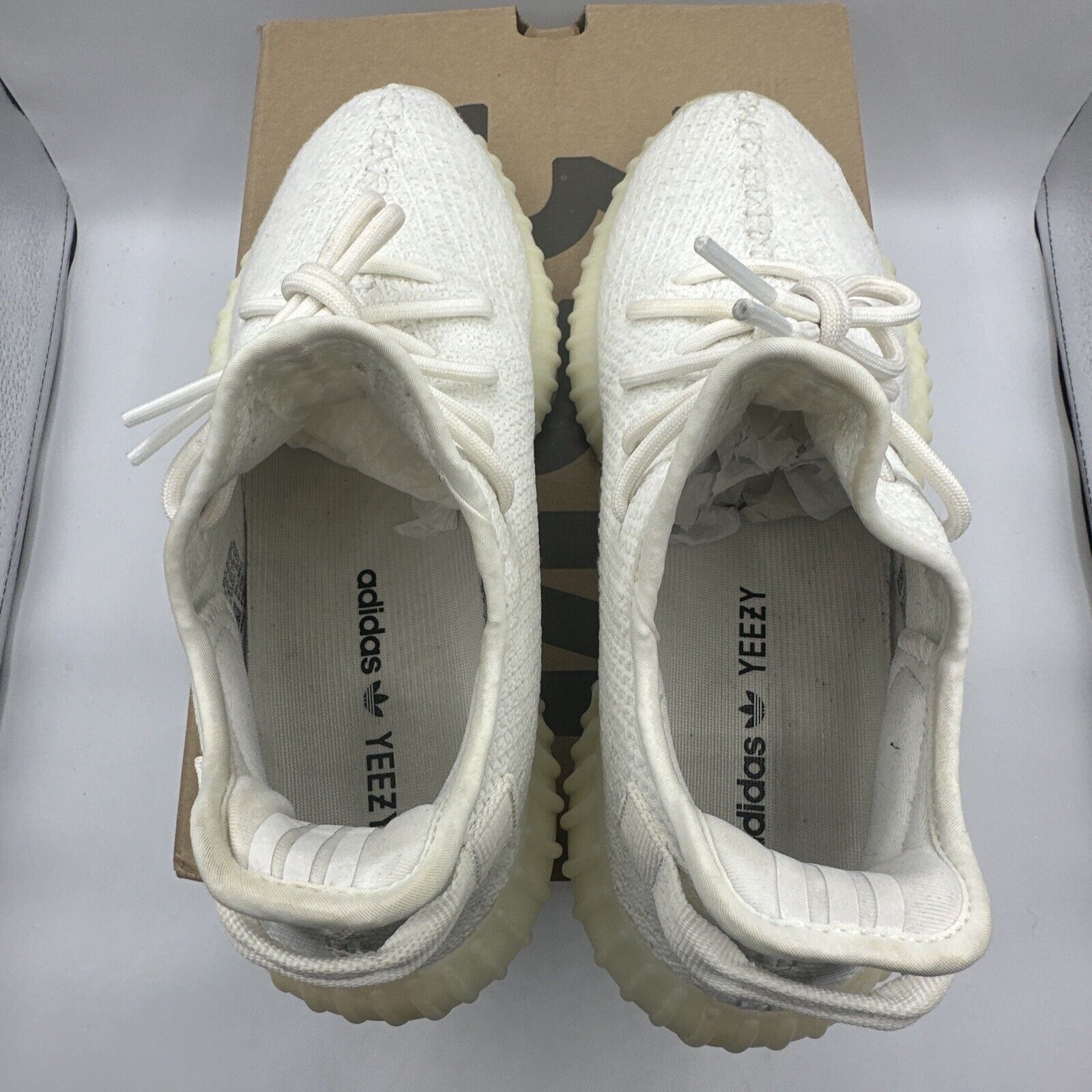 Size 9 - adidas Yeezy Boost 350 V2 Low Cream White / Triple White OG Release Wht