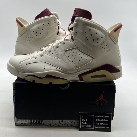 Size 13 - Air Jordan 6 Retro 2015 Maroon (384664-116)