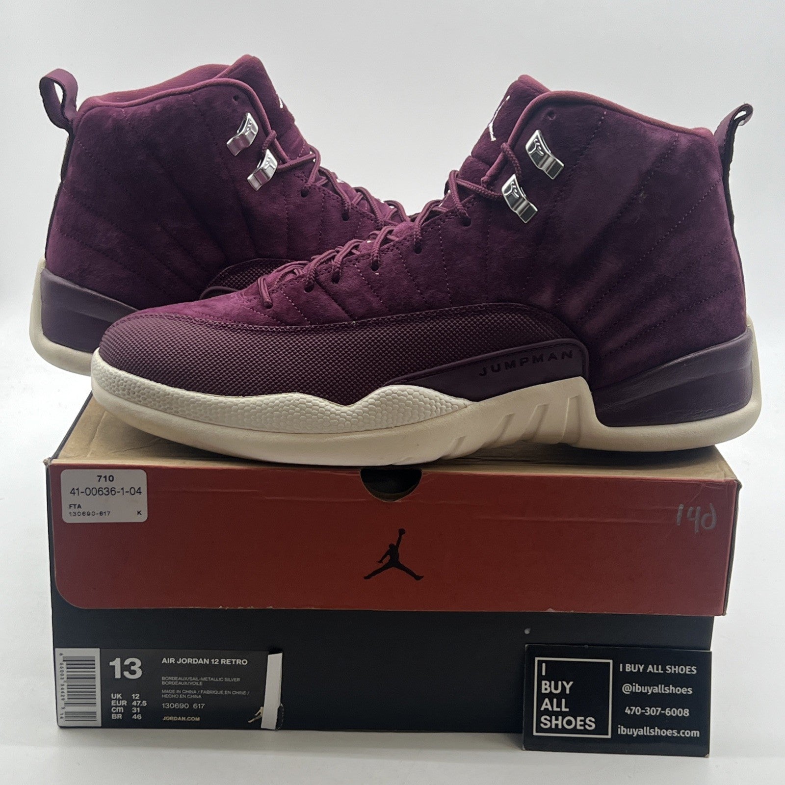 Size 13 - Air Jordan 12 Retro Bordeaux (130690-617)