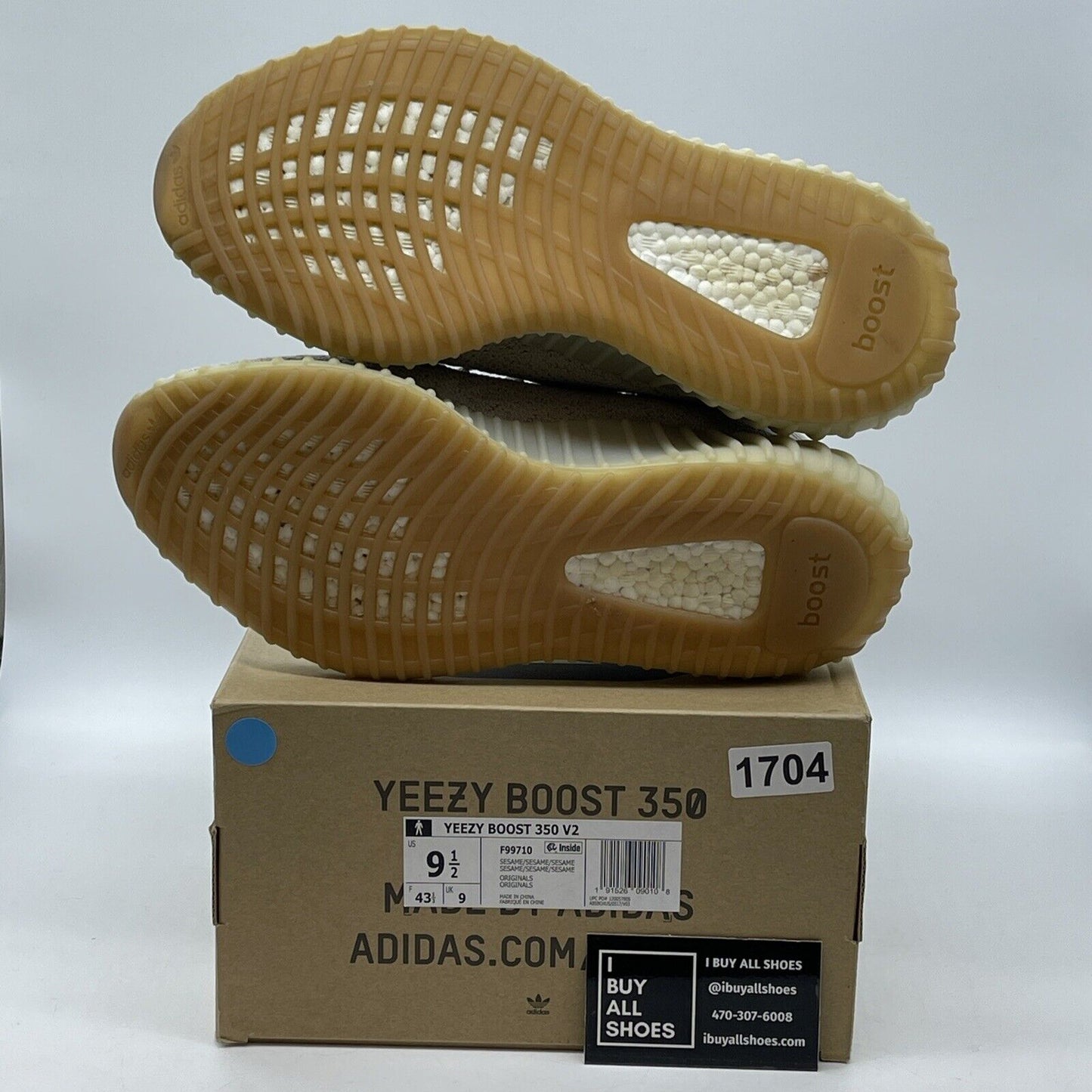 Size 9.5 - adidas Yeezy Boost 350 V2 Low Sesame Brown Tan Suede (F99710)