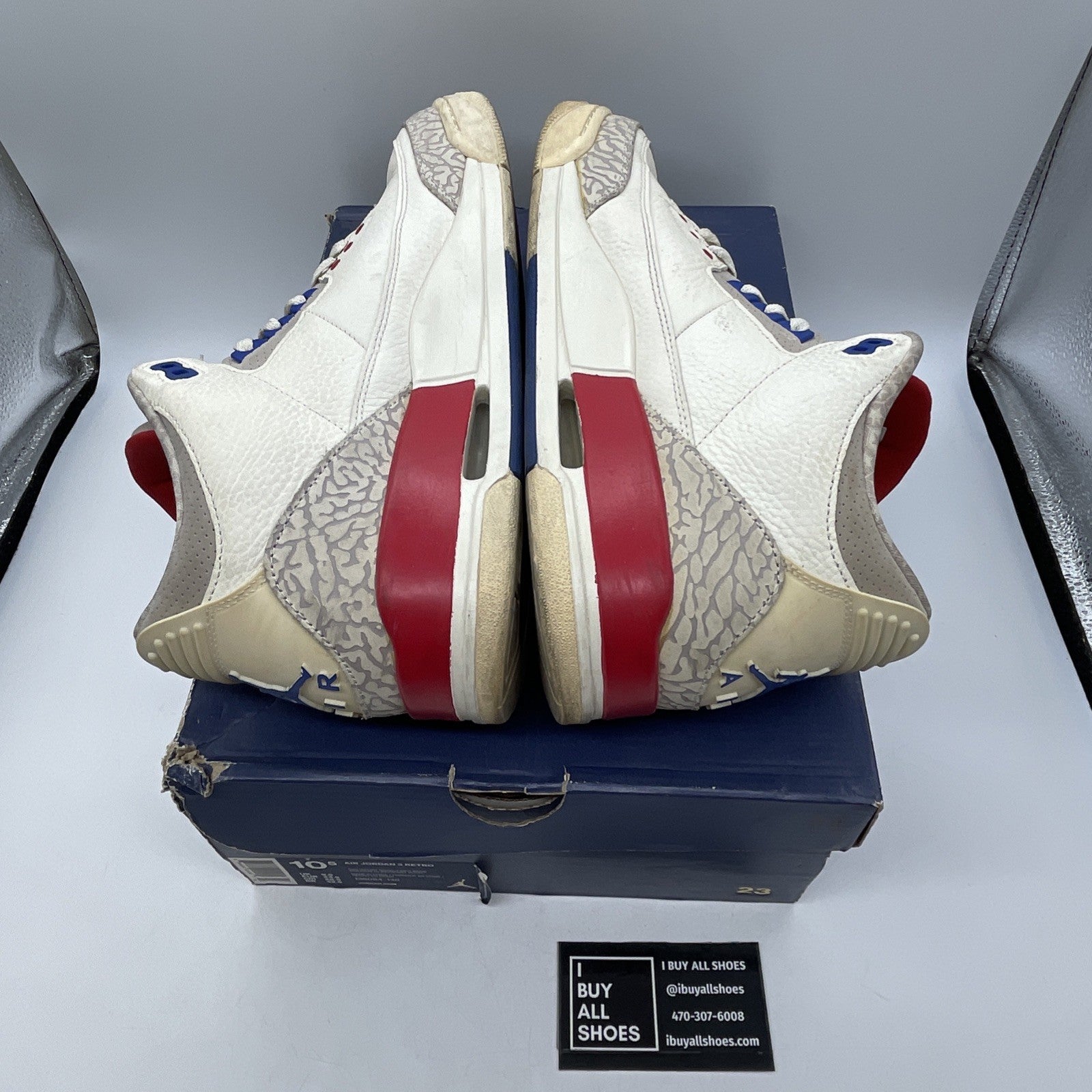 Size 10.5 - Air Jordan 3 Retro International Flight (136064-140)