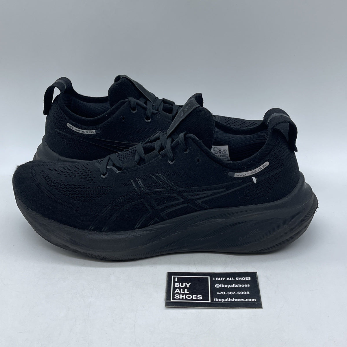 Size 11.5 - ASICS Low Cut Sneaker 24.5cm Black (1011B794)