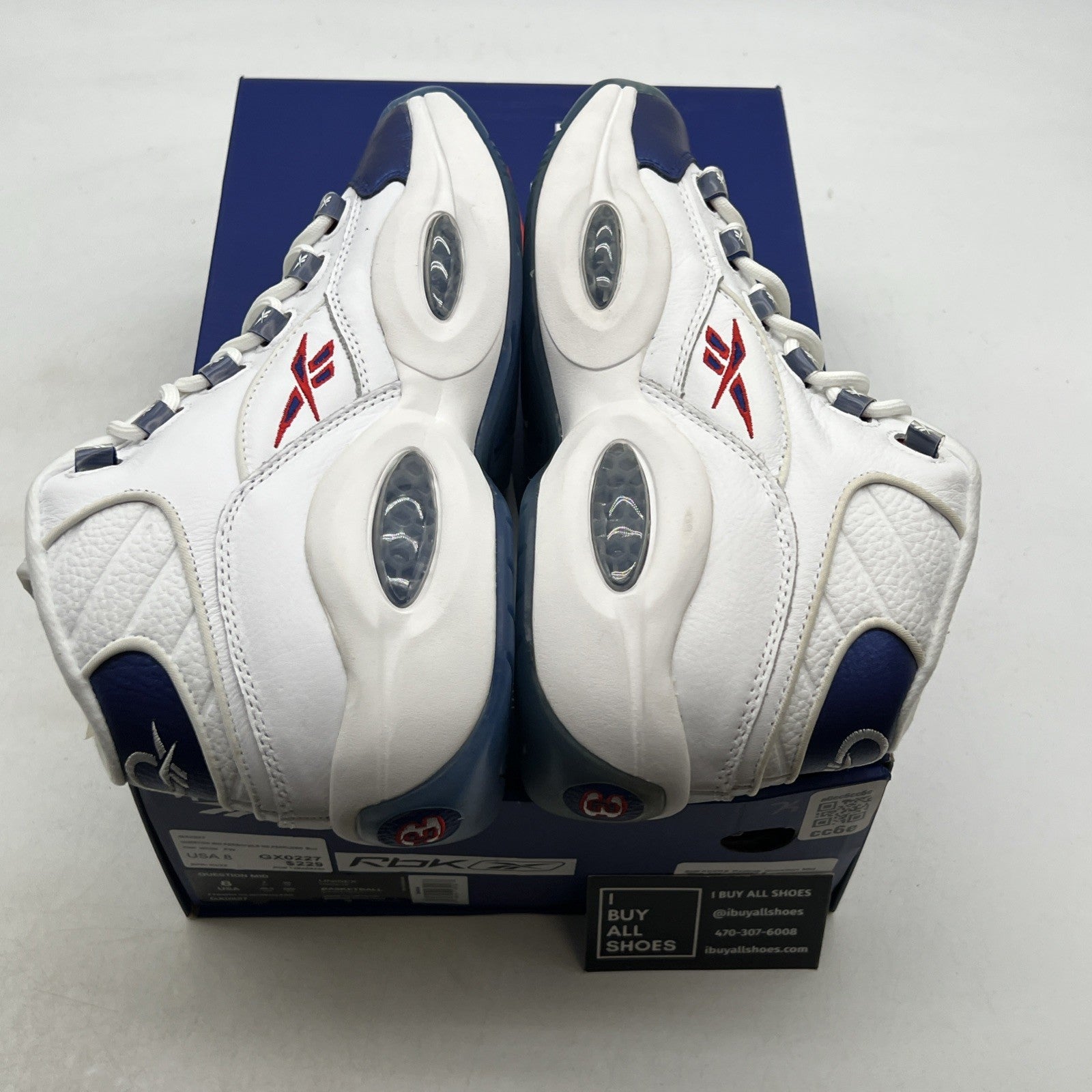 Size 8 - Reebok Question 2022 Mid Blue Toe (GX0227)