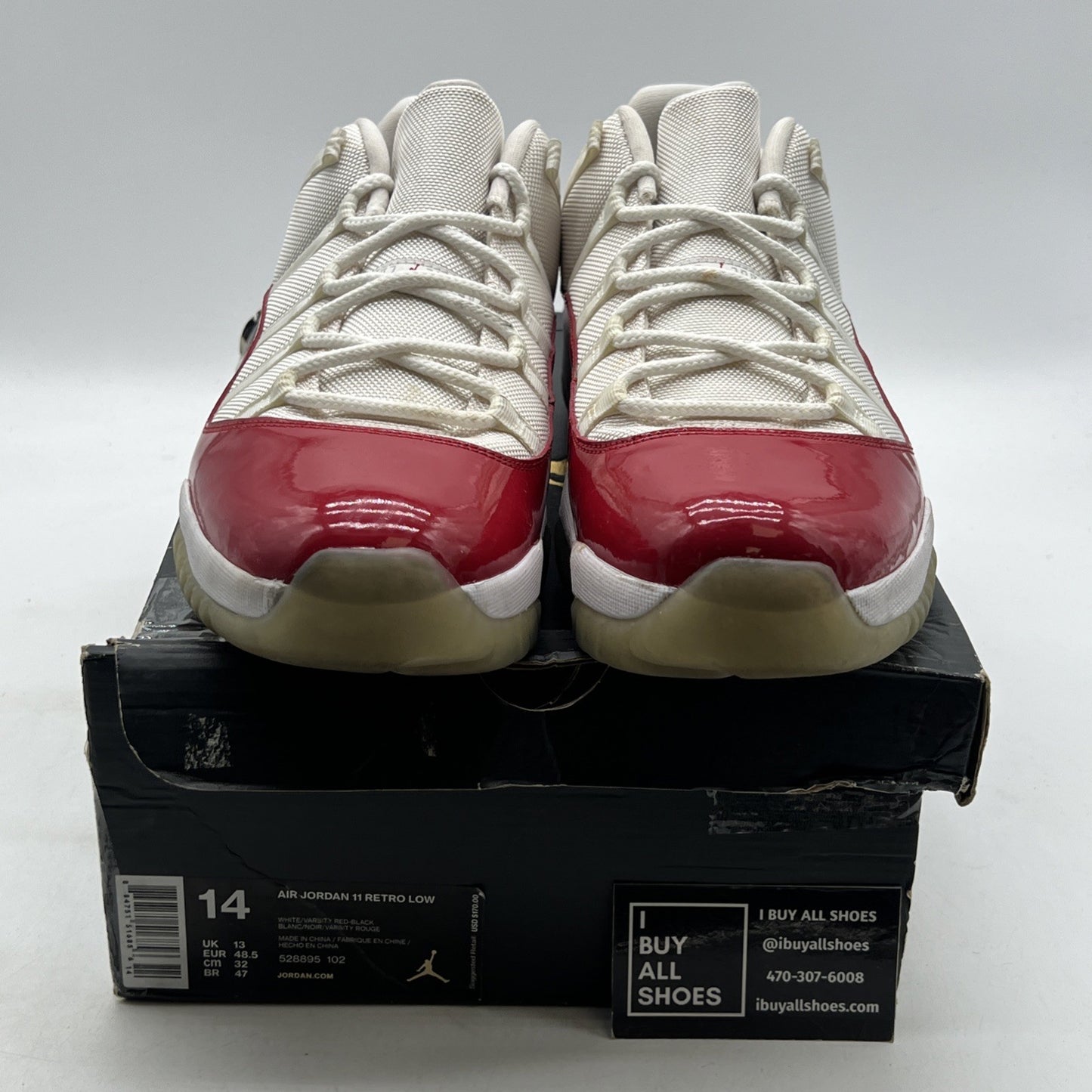 Size 14 - Air Jordan 11 Retro 2016 Low Cherry (528895-102)