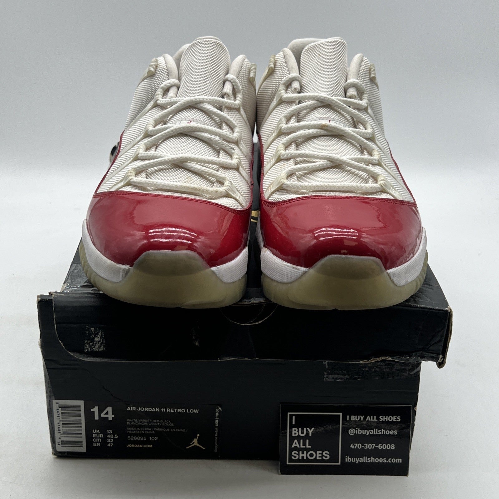 Size 14 - Air Jordan 11 Retro 2016 Low Cherry (528895-102)