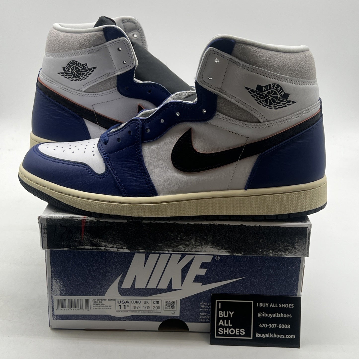 Size 11.5 - Air Jordan 1 Retro OG High Rare Air - Deep Royal Blue (DZ5485-100)