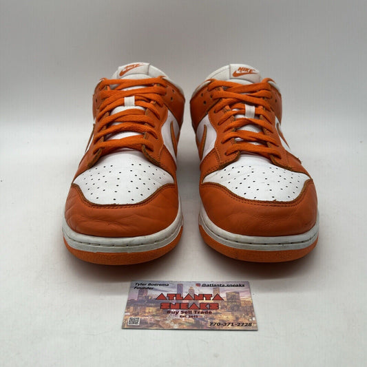 Size 12 - Nike Dunk Low Retro SP Syracuse 2020 Orange White Leather (CU1726-101)