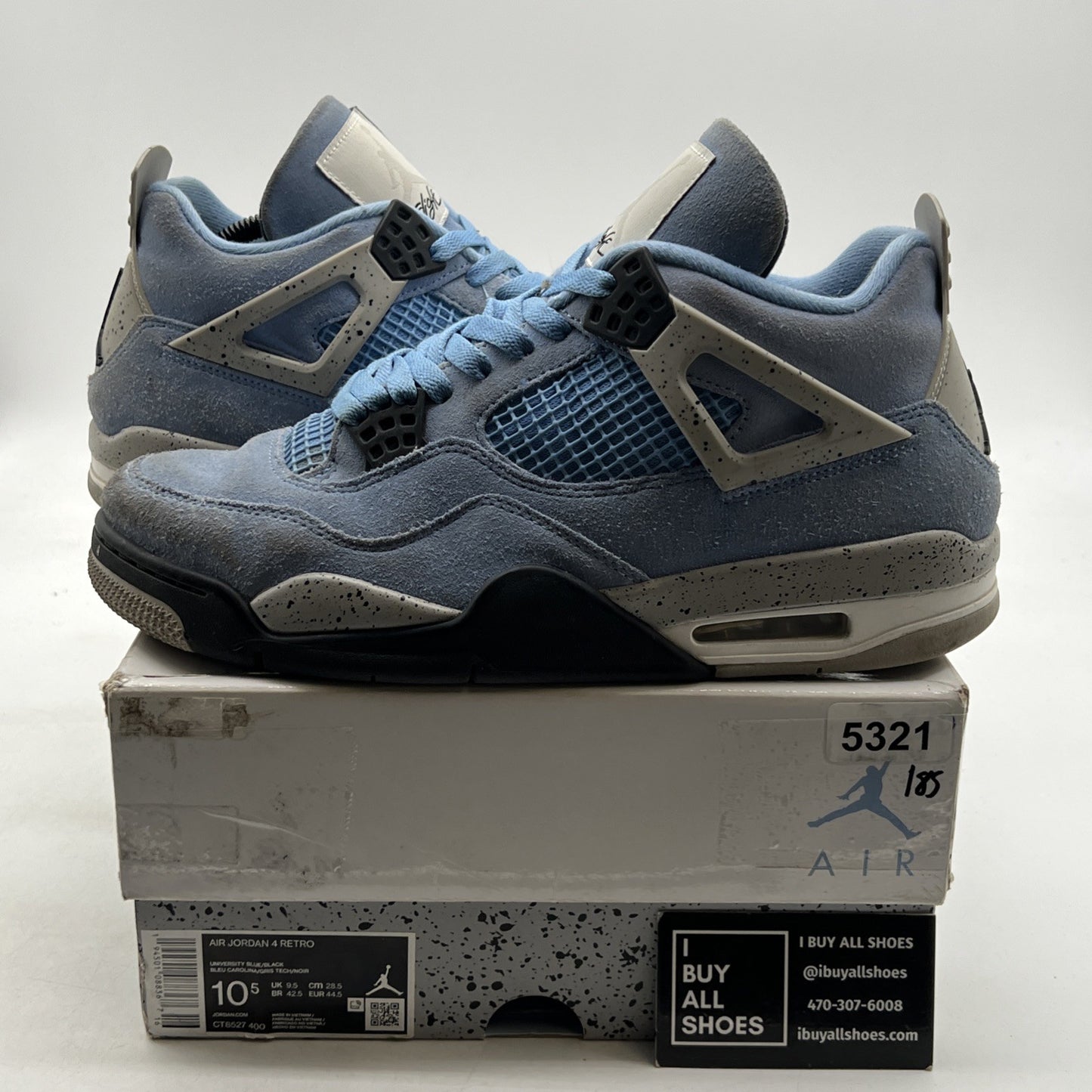 Size 10.5 - Air Jordan 4 Retro Mid University Blue (CT8527-400)