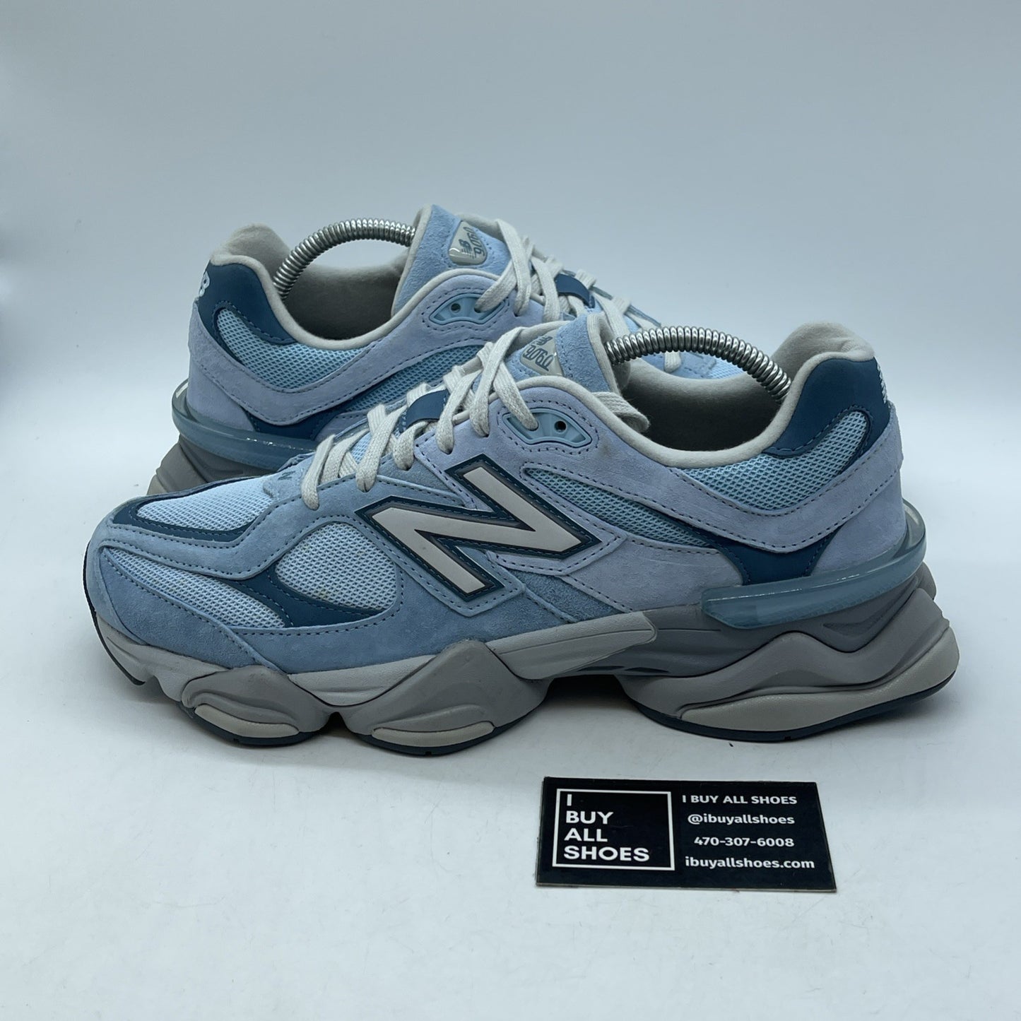 Size 10 - New Balance 9060 Chrome Blue White Suede (U9060EED)