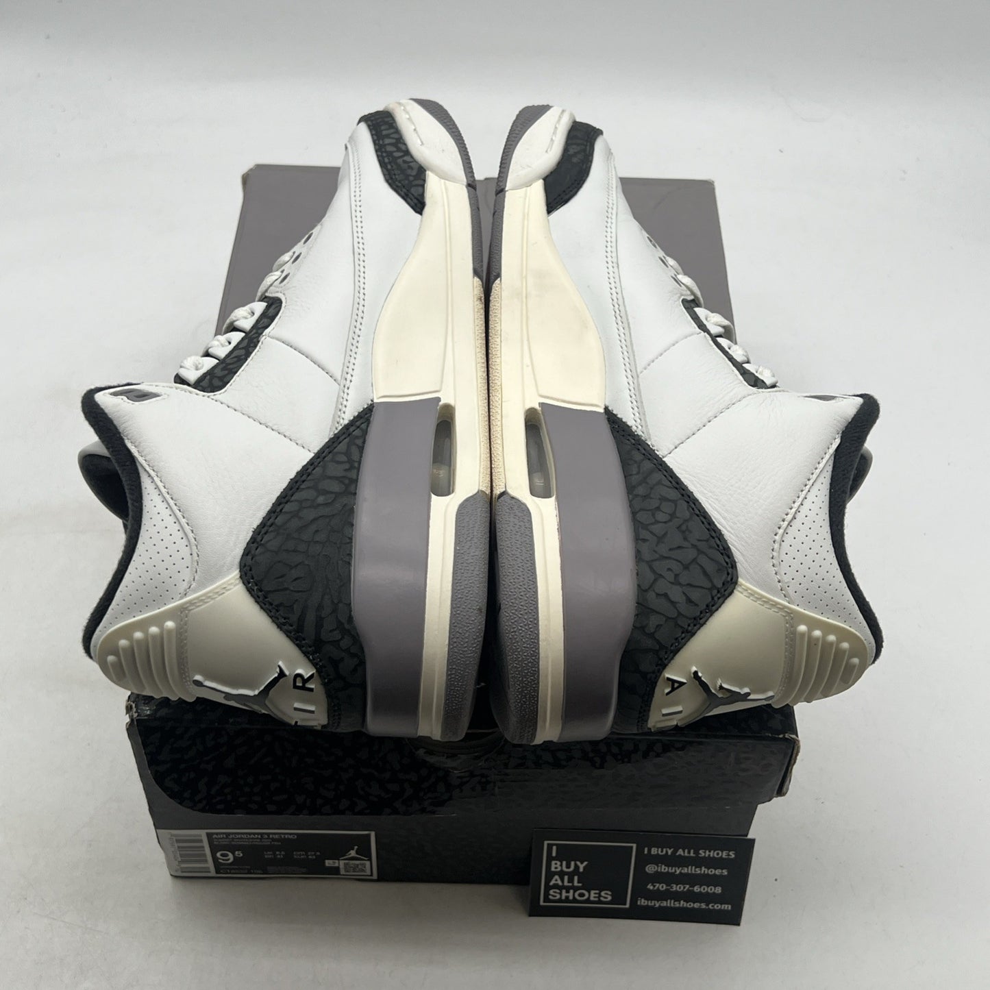 Size 9.5 - Air Jordan 3 Retro Cement Grey (CT8532-106)