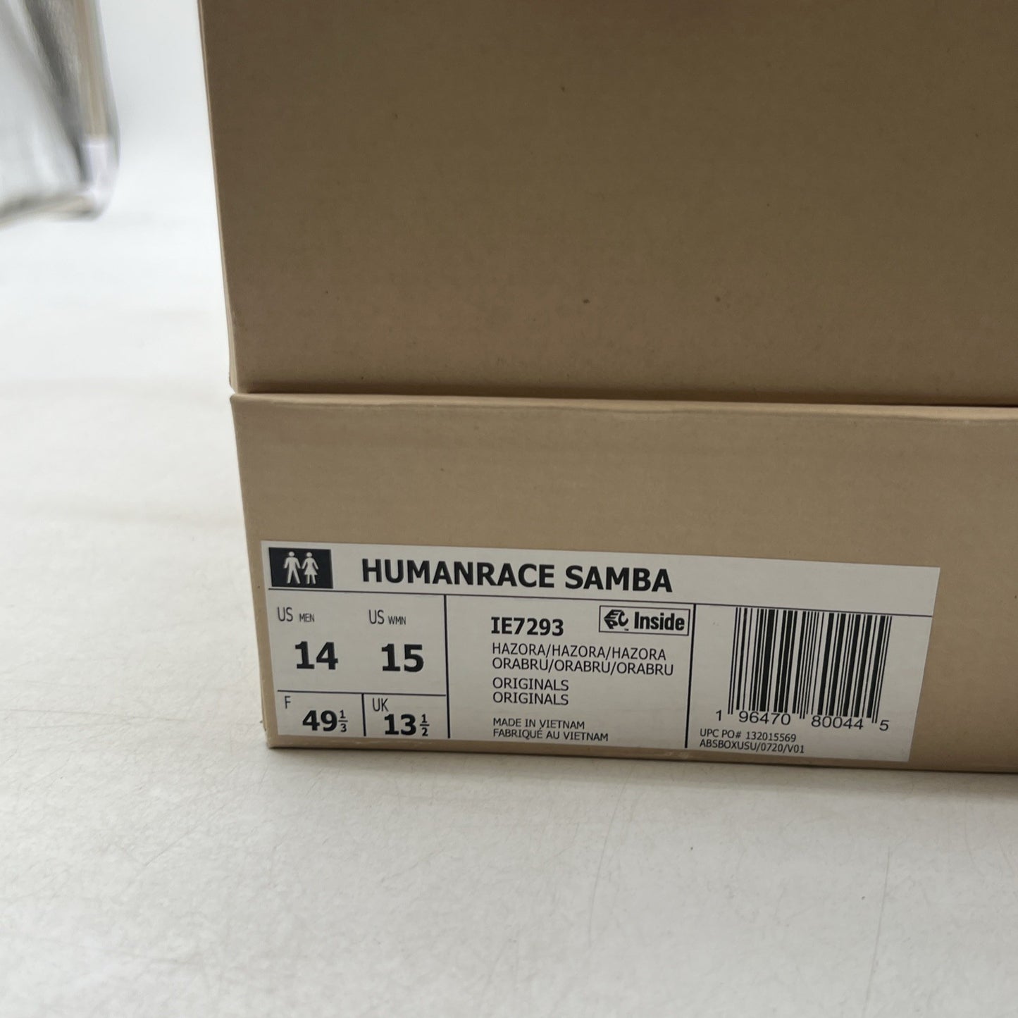 Size 14 - Adidas Pharrell x Humanrace Samba - Orange (IE7293)