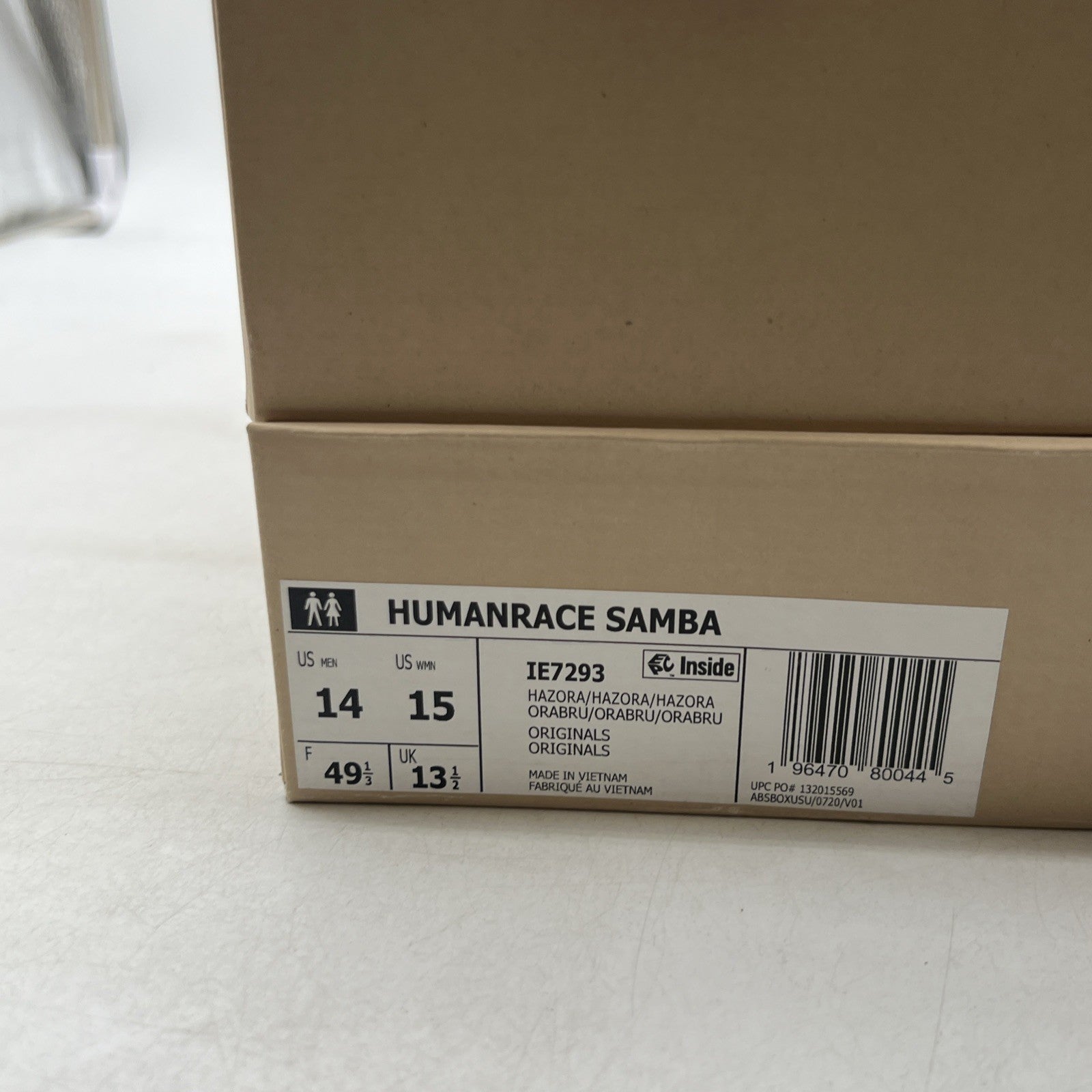 Size 14 - Adidas Pharrell x Humanrace Samba - Orange (IE7293)