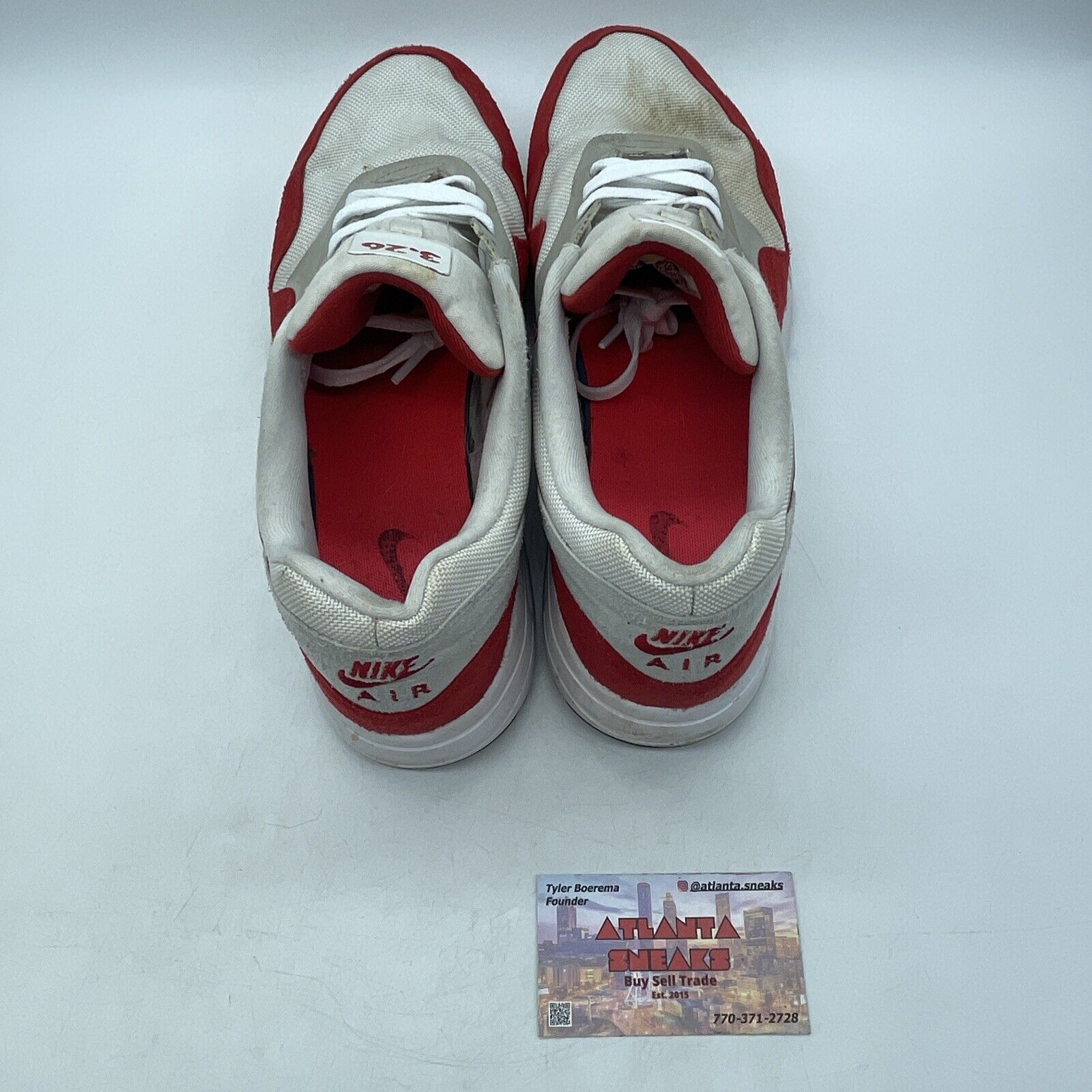 Size 11 - Nike Air Max 1 Ultra 2.0 Air Max Day Red White Grey (908091-100)
