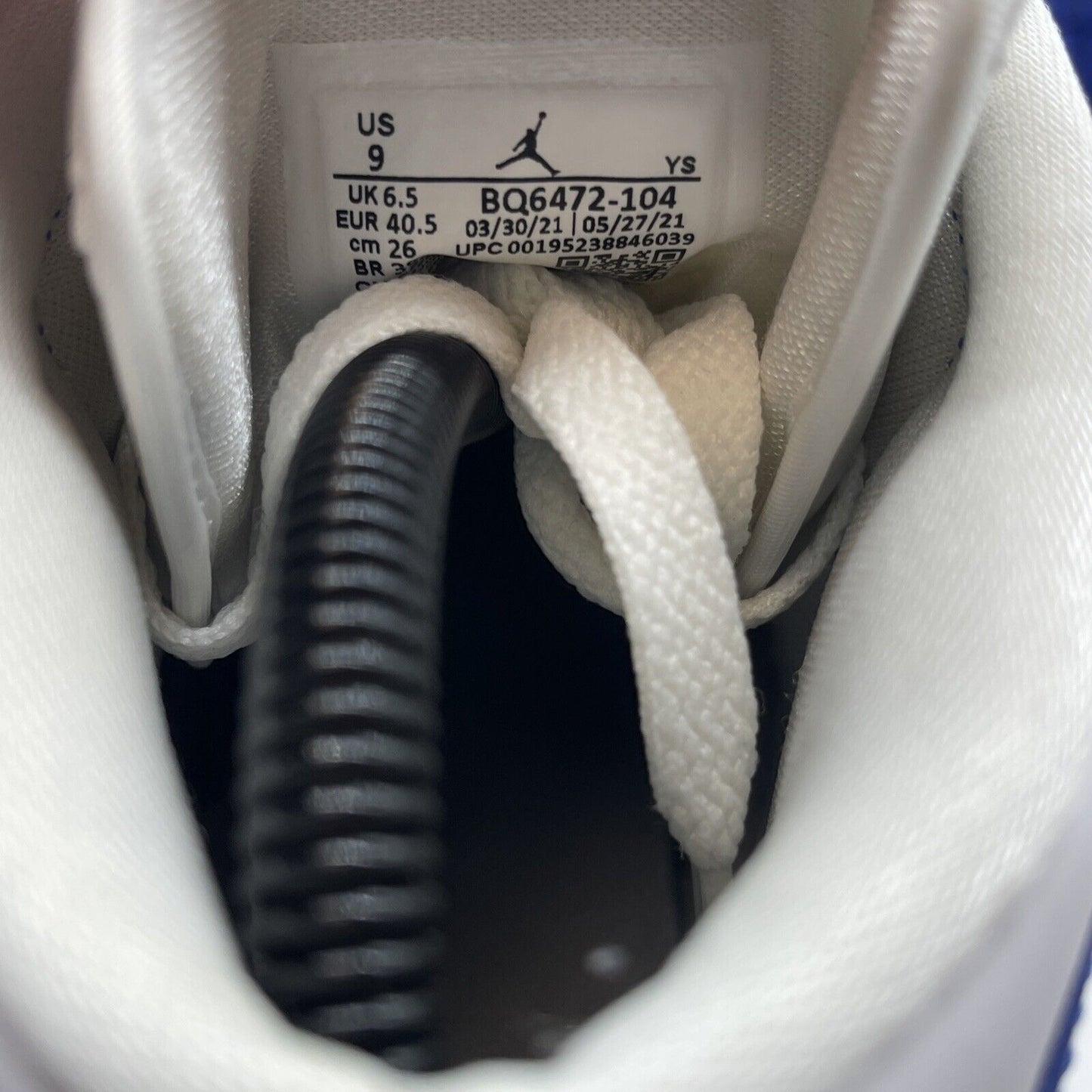 Size 9W - Air Jordan 1 Mid Kentucky Blue White Leather (BQ6472-104)