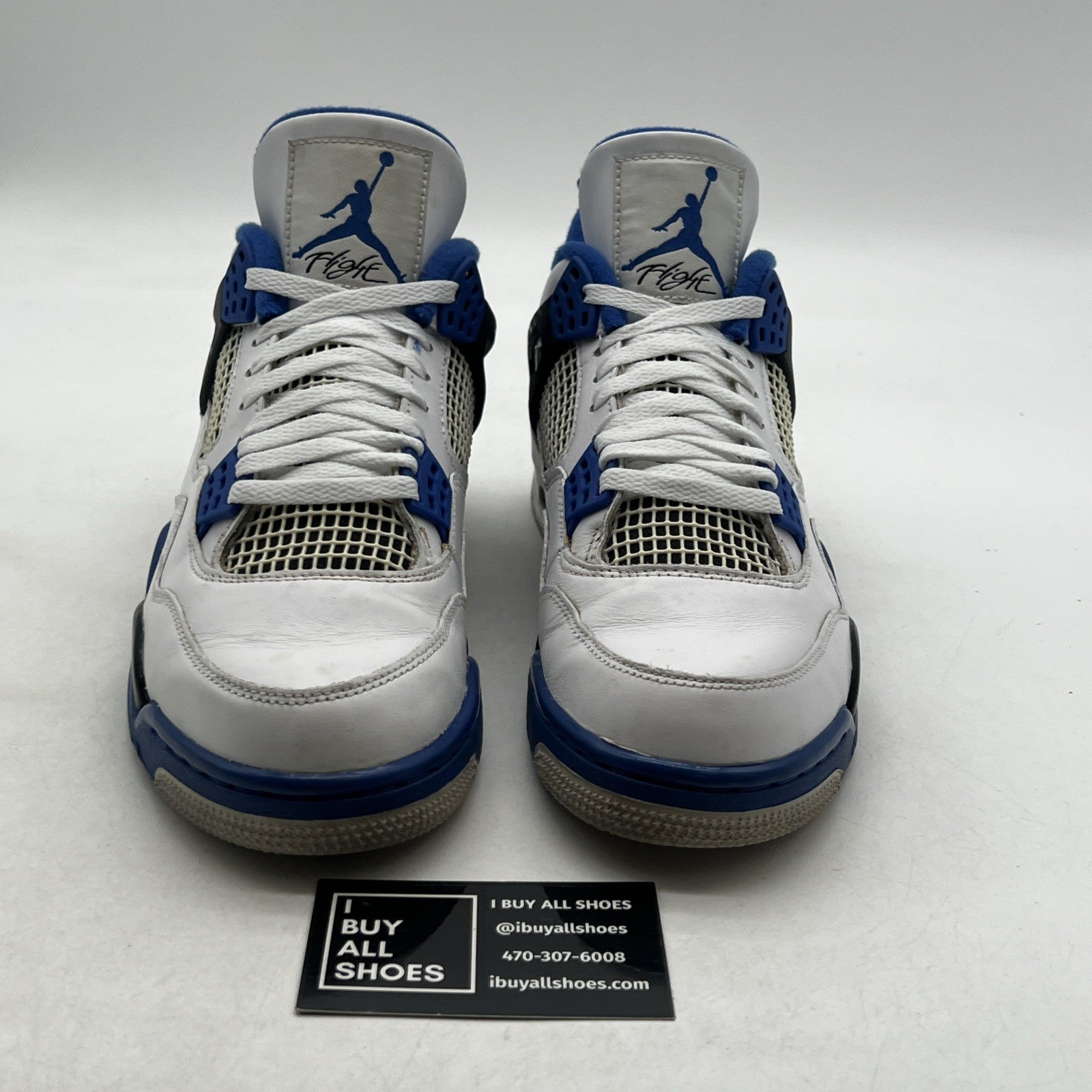 Size 9 - Air Jordan 4 Retro Mid Motorsports (308497-117)