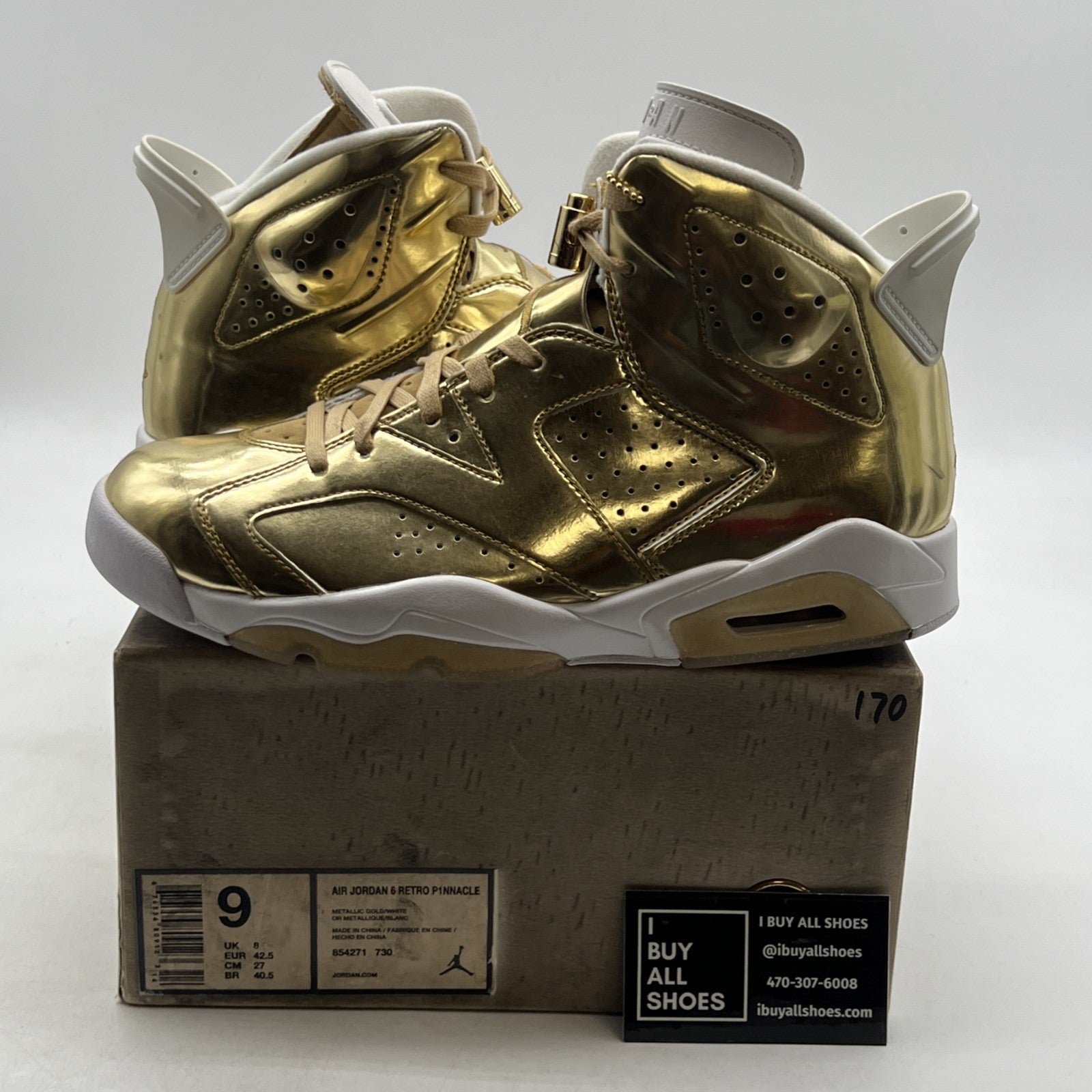 Size 9 - Air Jordan 6 Retro Pinnacle (854271-730)