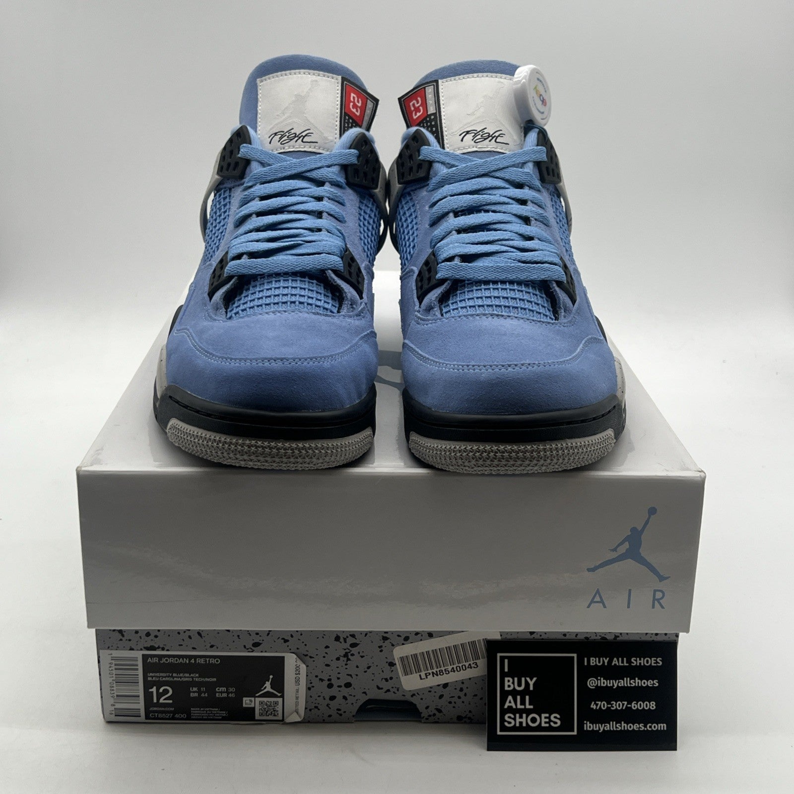 Size 12 - Air Jordan 4 Retro Mid University Blue (CT8527-400)