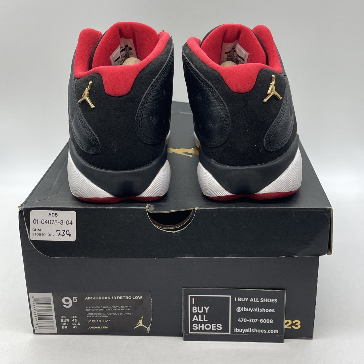Size 9.5 - Air Jordan 13 Retro Low Bred (310810-027)