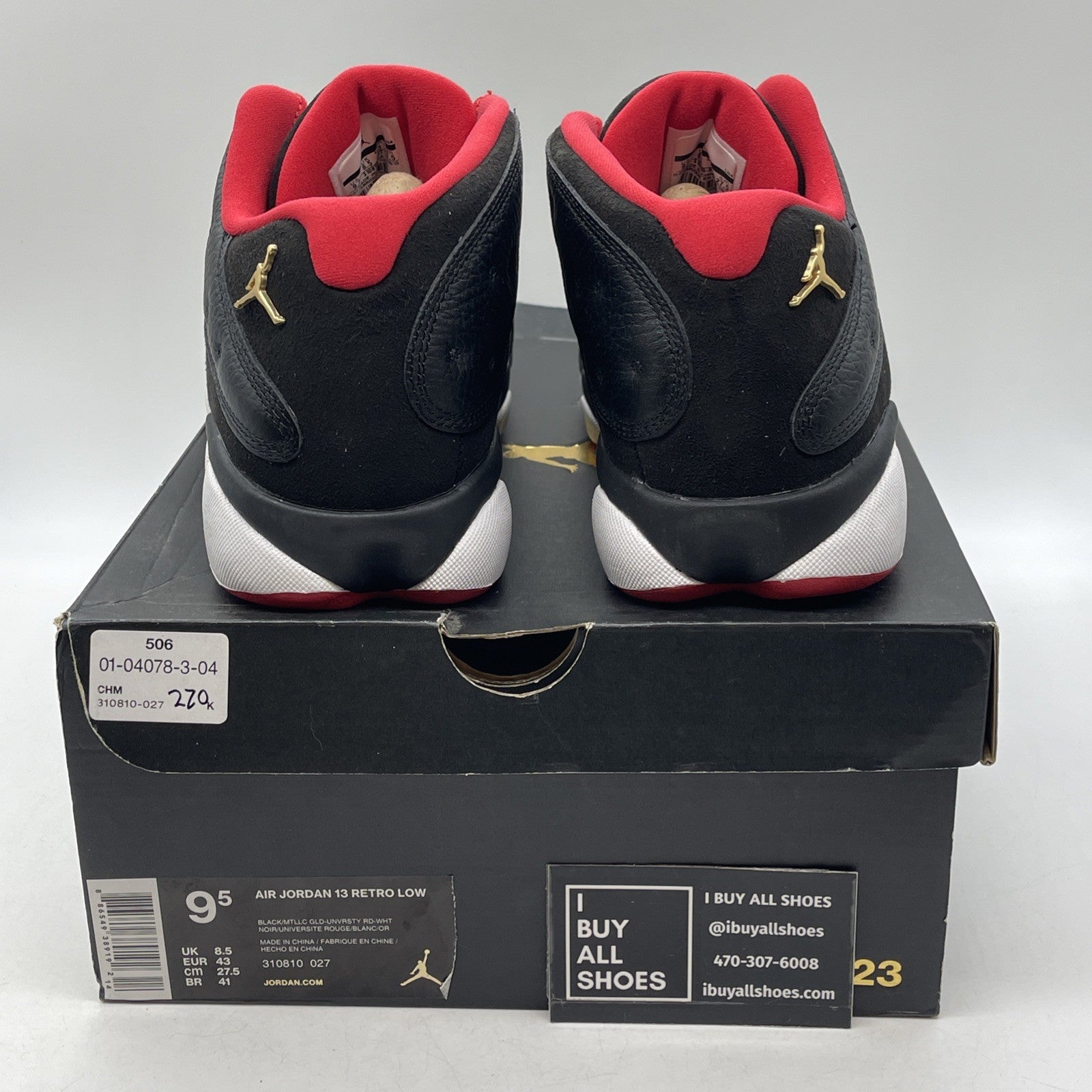 Size 9.5 - Air Jordan 13 Retro Low Bred (310810-027)