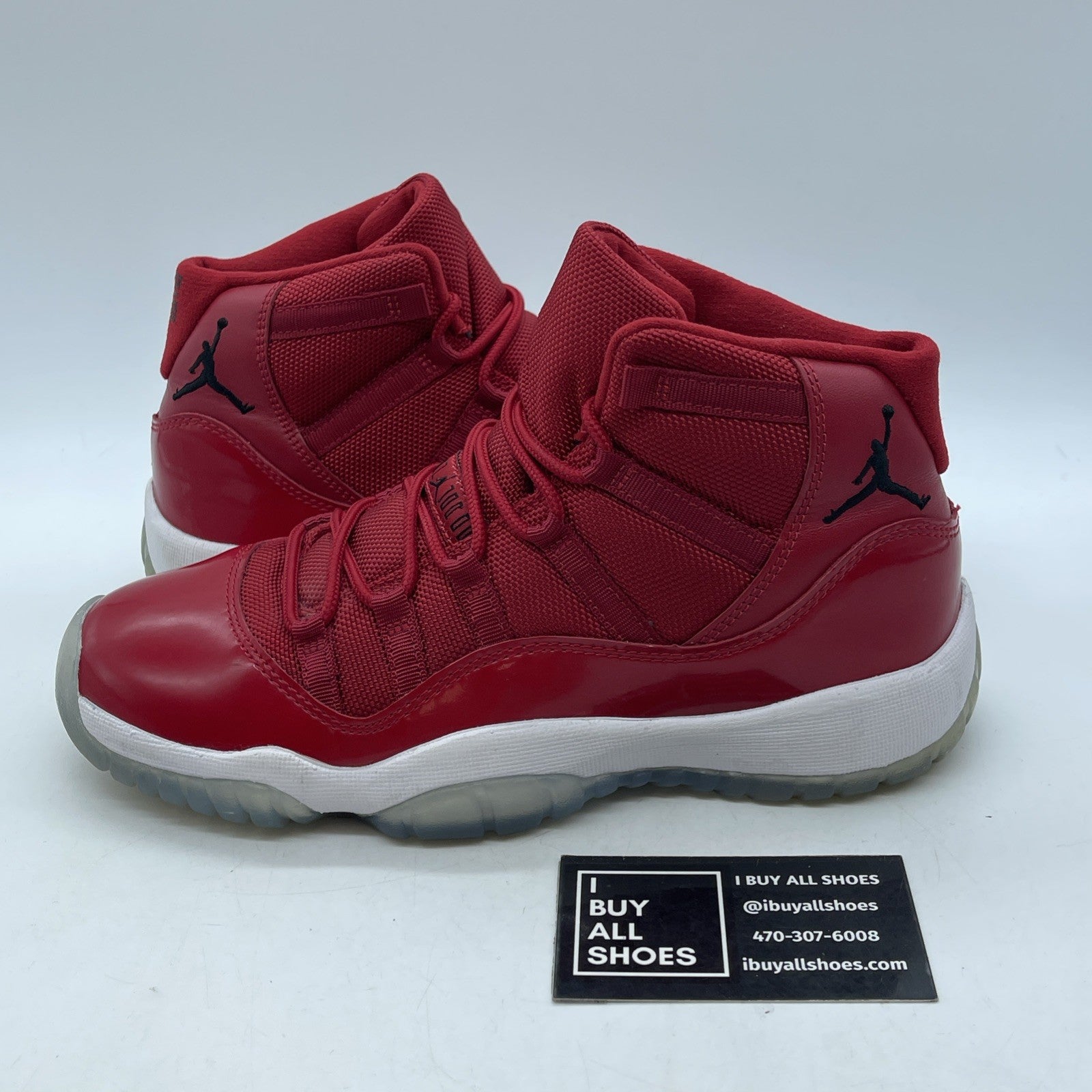 Size 6Y(GS) - Jordan 11 Retro High Win Like '96 Red Suede Leather (378038-623)
