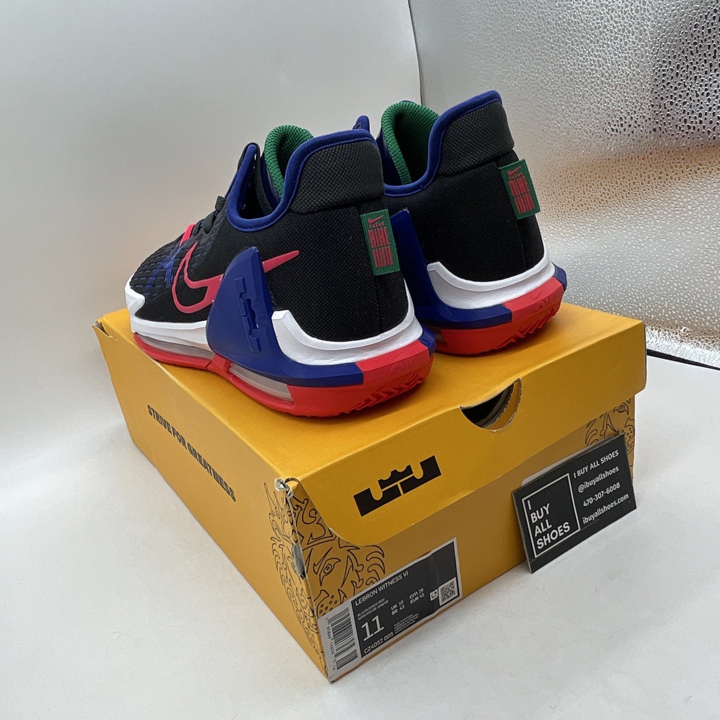 Size 11 - Nike LeBron Witness 6 Black Deep Royal Blue (CZ4052-005)