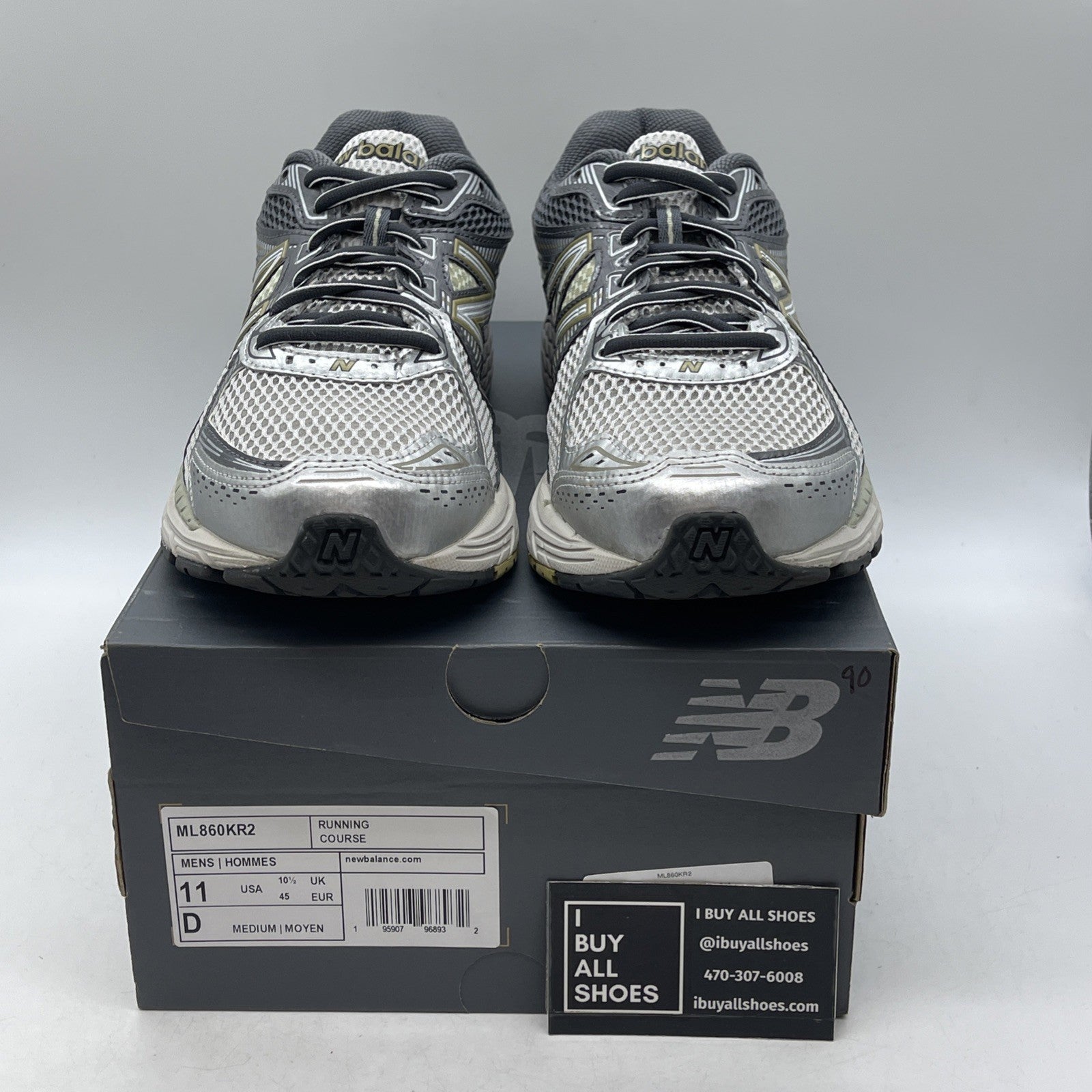 Size 11 - New Balance 860v2 Rain Cloud Magnet (ML860KR2)