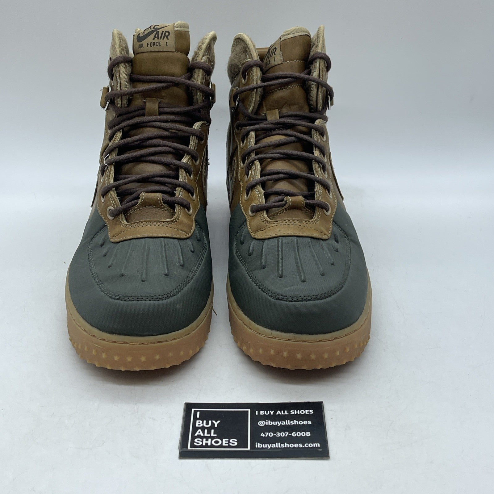 Size 11.5 - Nike Air Force 1 Duckboot Beach Tree (444745-201)