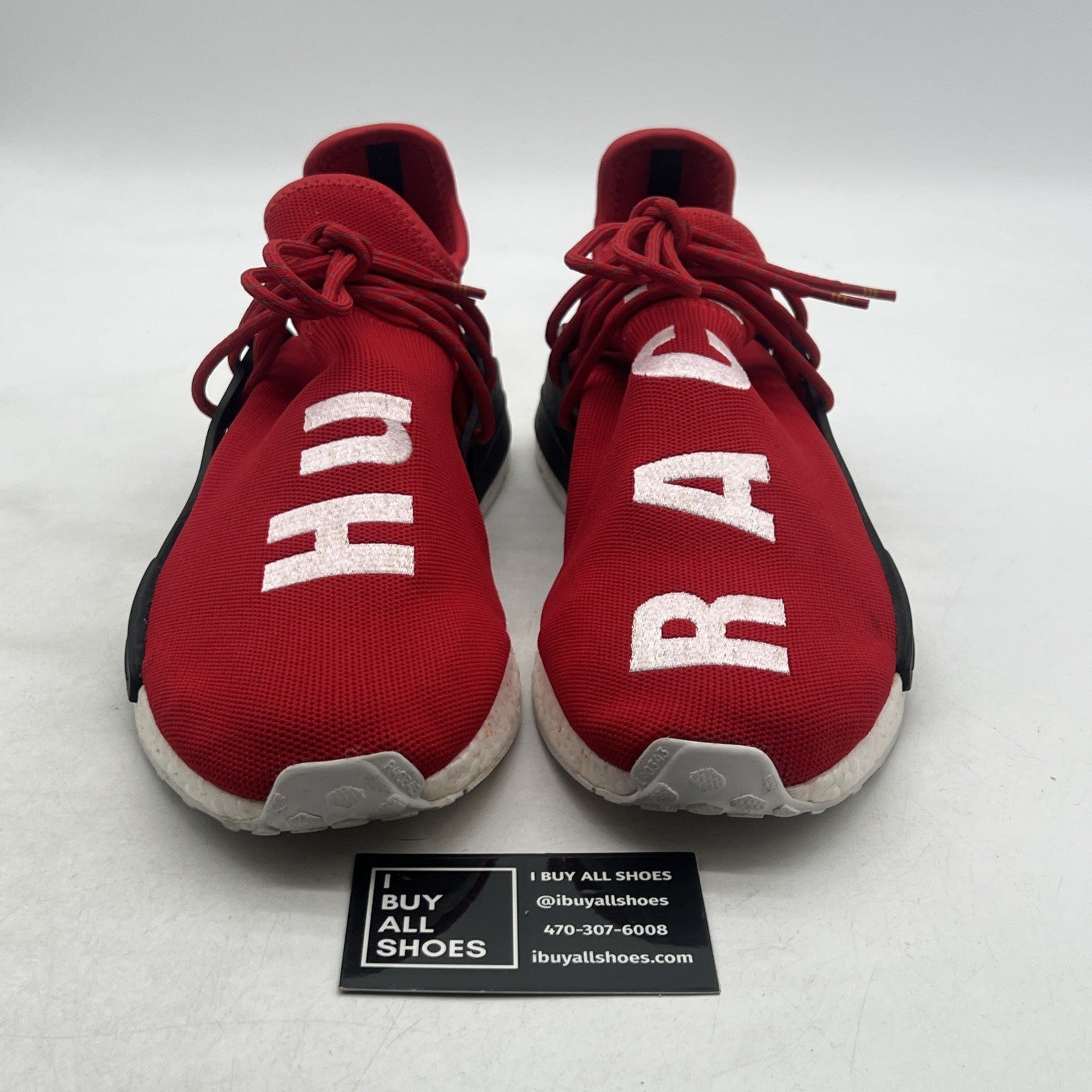 Size 13 - Adidas Pharrell x NMD Human Race Red (BB0616)