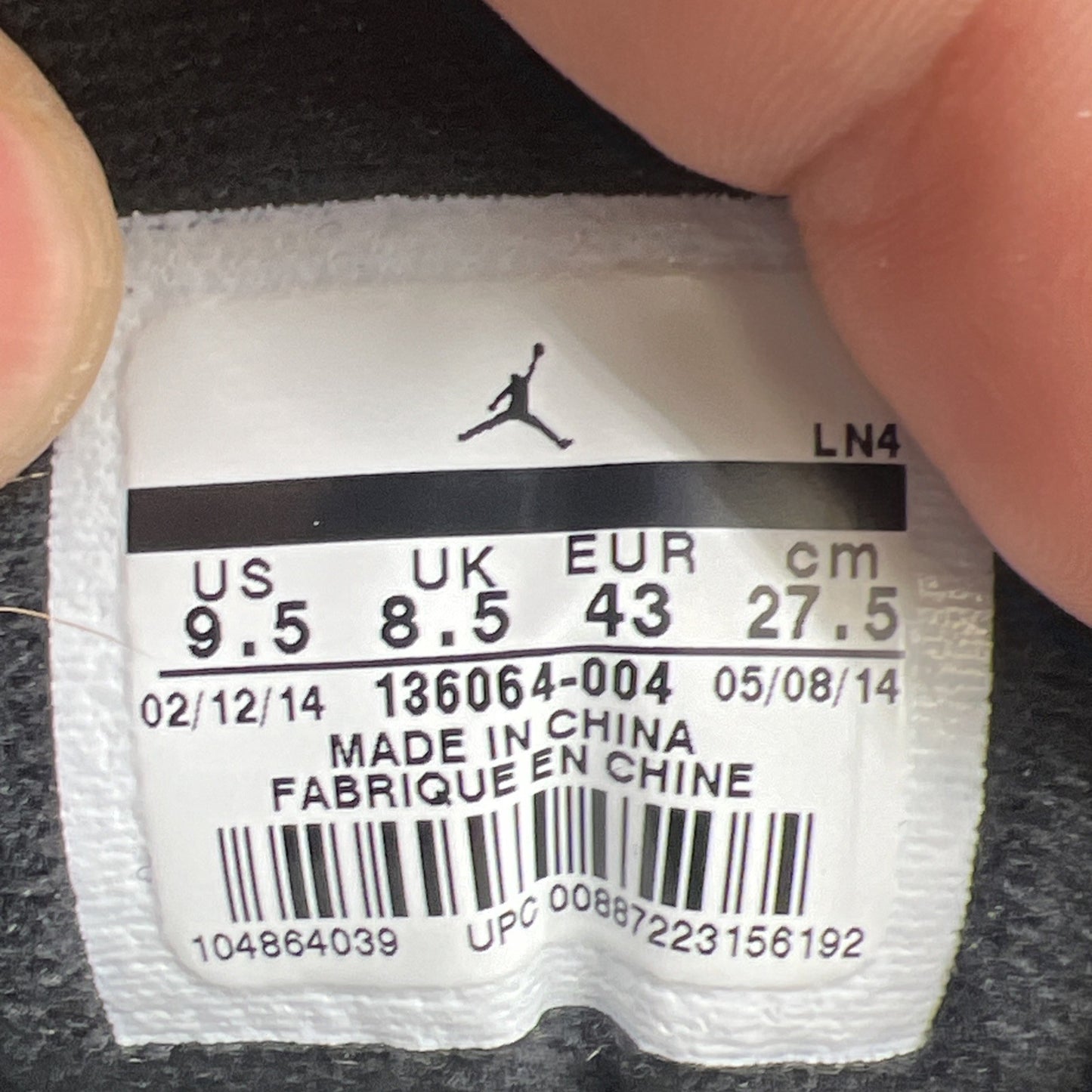 Size 9.5 - Air Jordan 3 Retro Wolf Grey (136064-004)